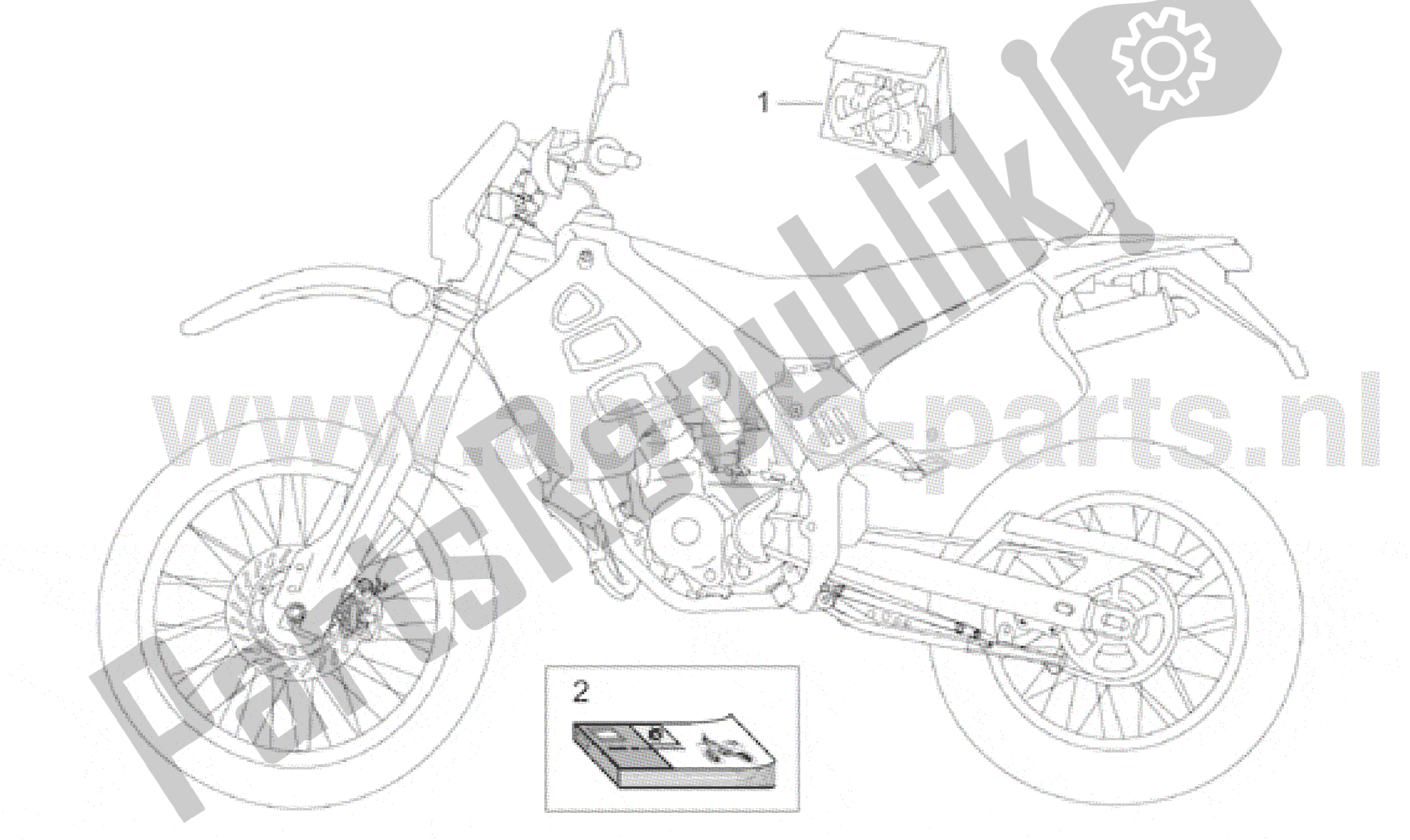 Alle Teile für das Aufkleber Und Bedienungsanleitungen des Aprilia RX 50 1995 - 2000