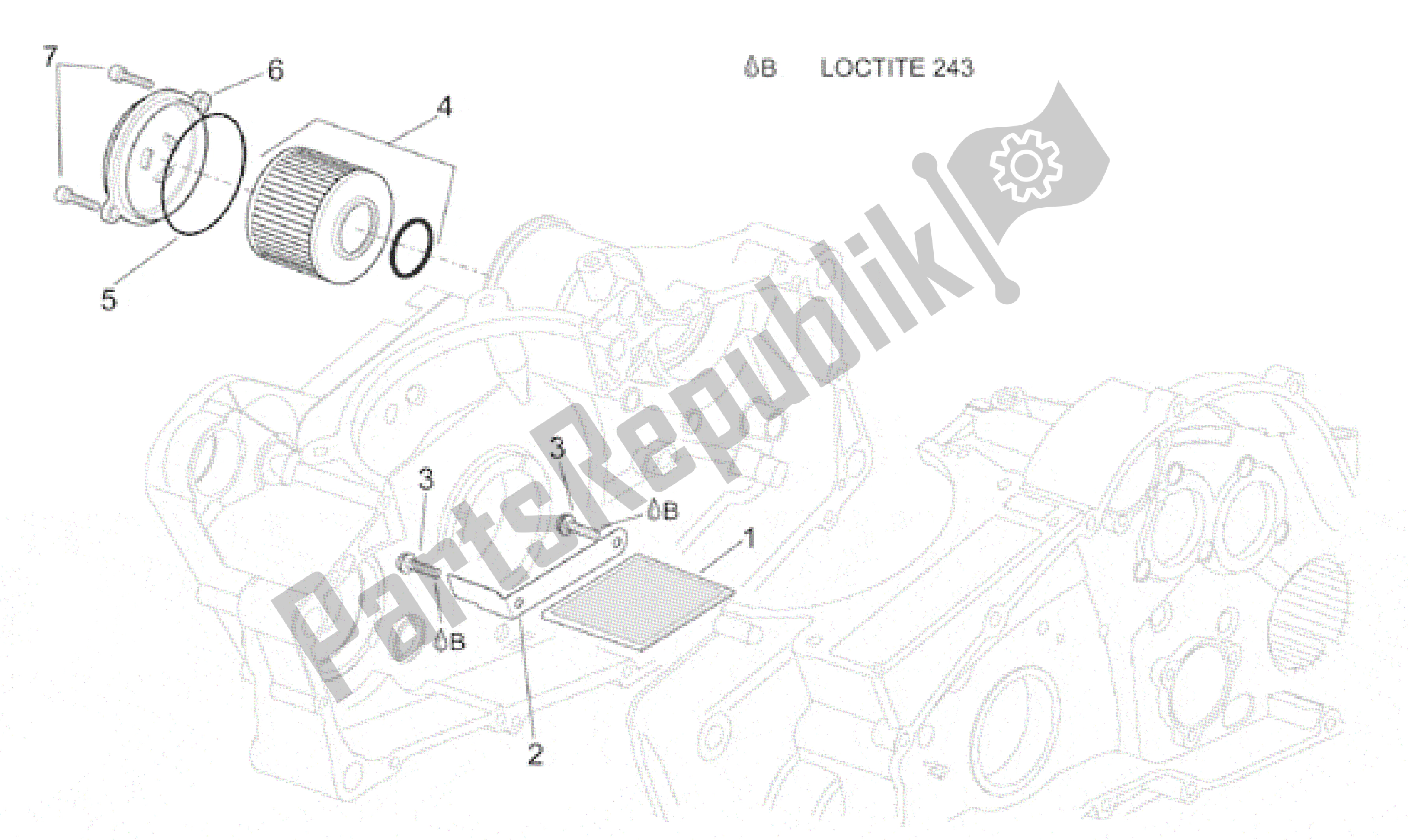 All parts for the Oil Filters of the Aprilia Pegaso 650 1997 - 2000