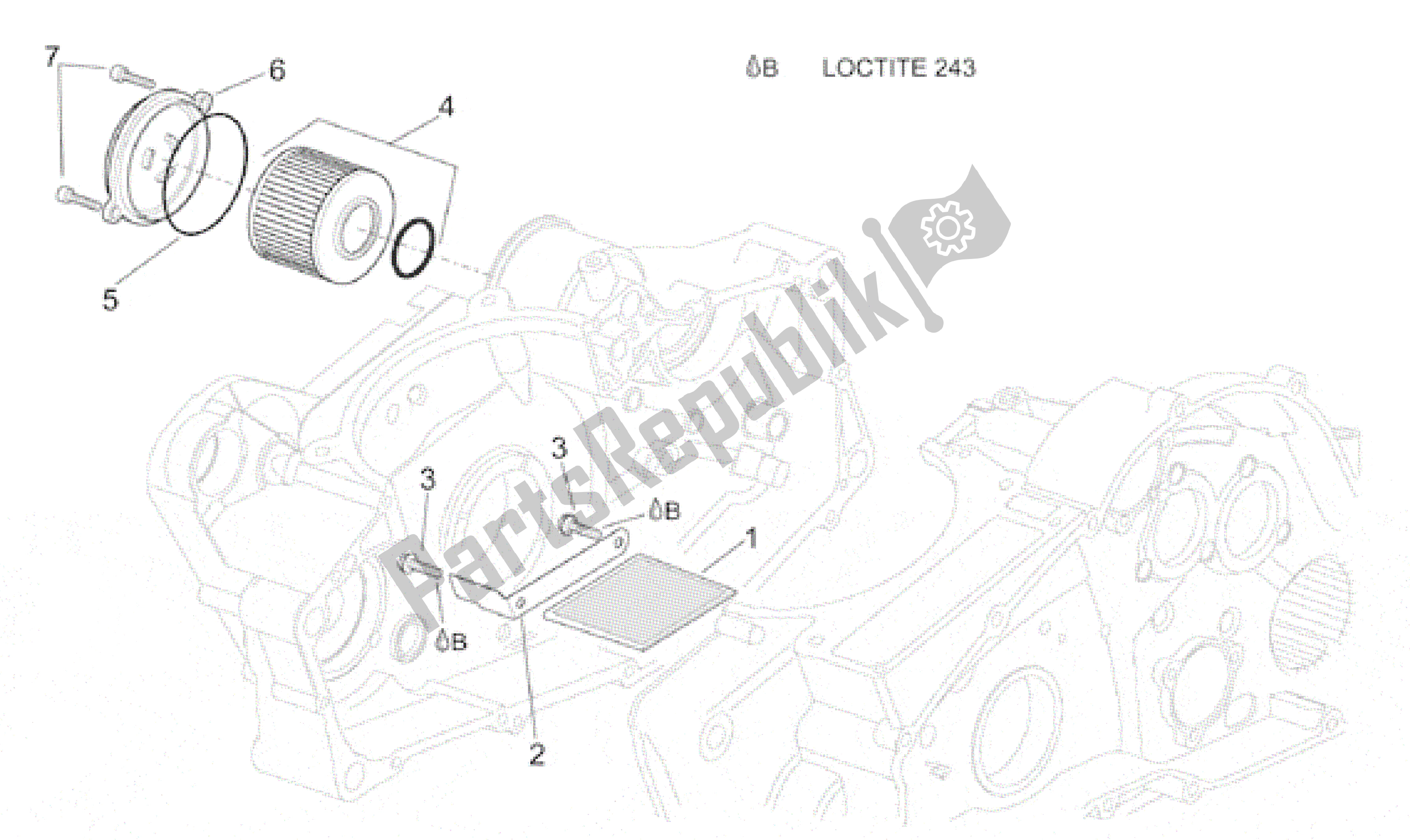 All parts for the Oil Filters of the Aprilia Pegaso 650 2001