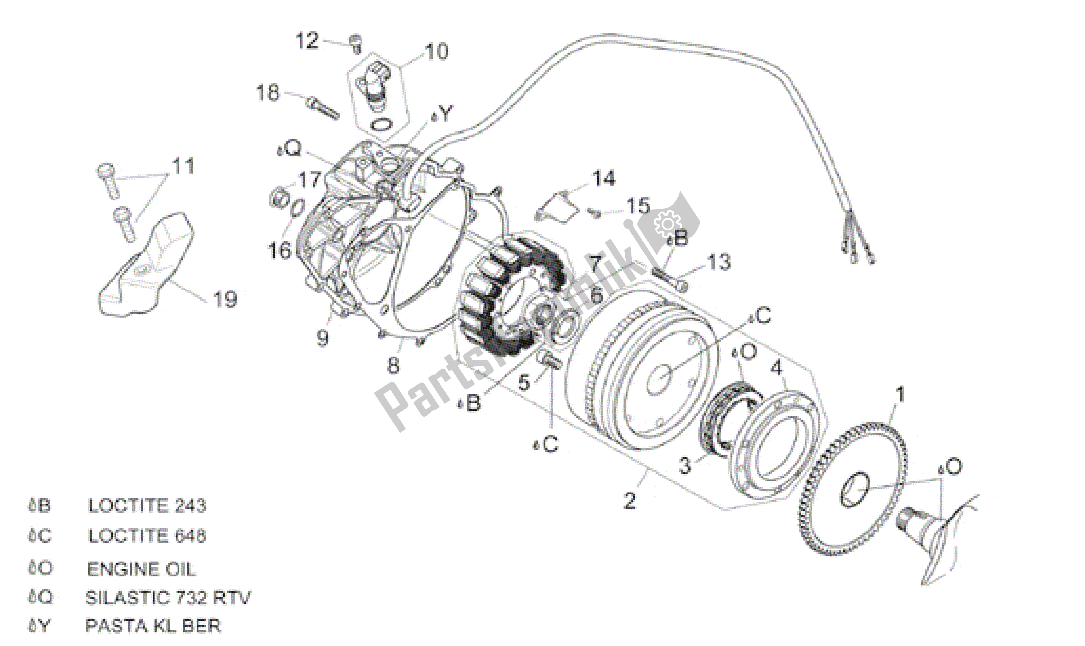 Toutes les pièces pour le Unité D'allumage du Aprilia Pegaso 650 2001