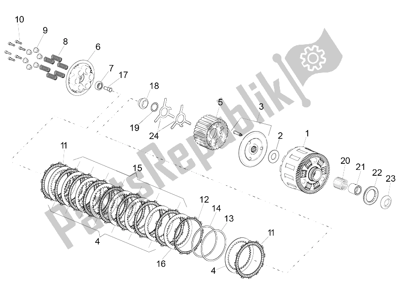 Tutte le parti per il Frizione del Aprilia RSV4 Racing Factory L E 1000 2015