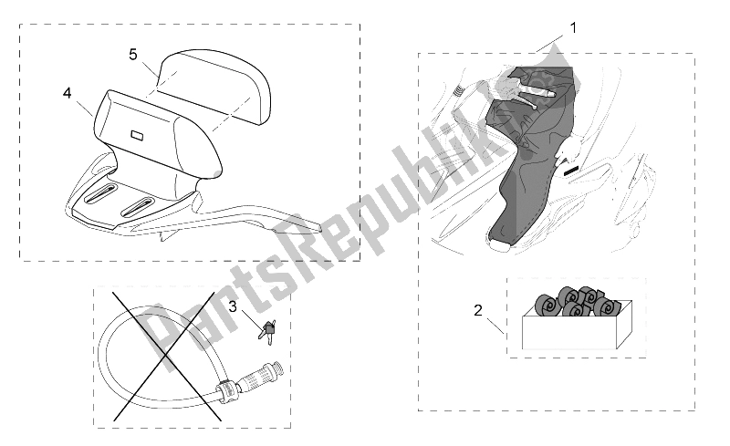 Tutte le parti per il Acc. - Vari Ii del Aprilia Atlantic 125 250 2006