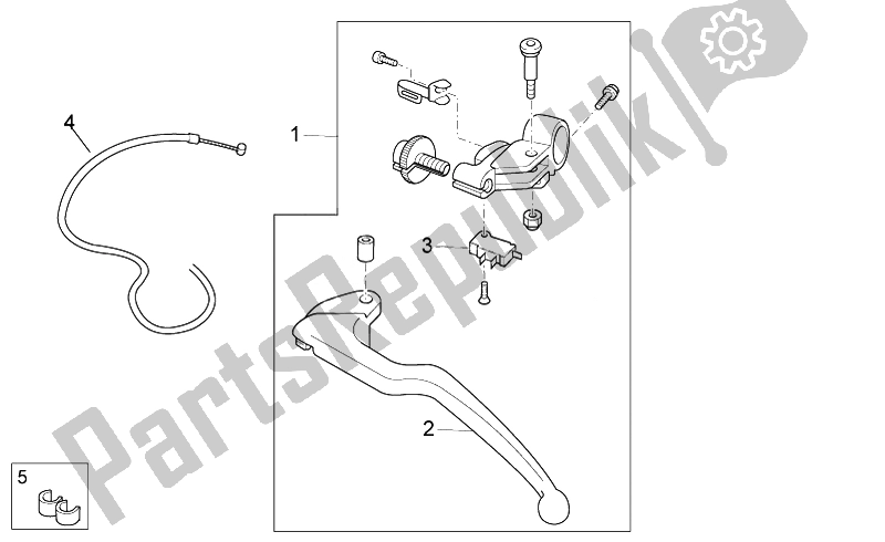 All parts for the Clutch Lever of the Aprilia RSV4 Aprc Factory STD SE 1000 2011