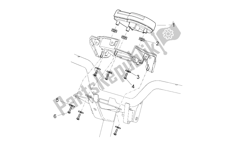 Tutte le parti per il Pannello Di Controllo del Aprilia SR 50 H2O NEW IE Carb 2004