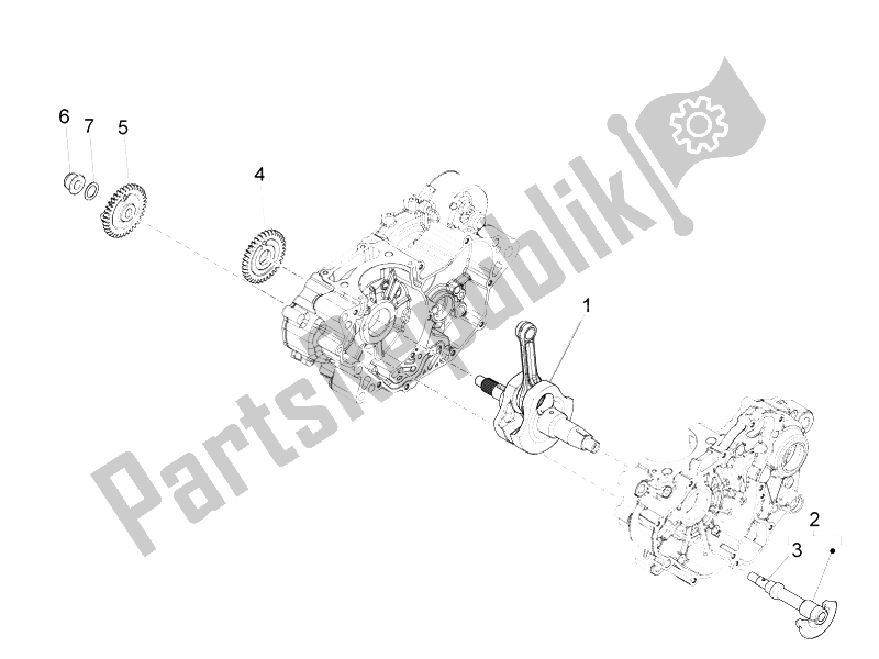Todas las partes para Eje De Accionamiento de Aprilia RS4 125 4T 2014