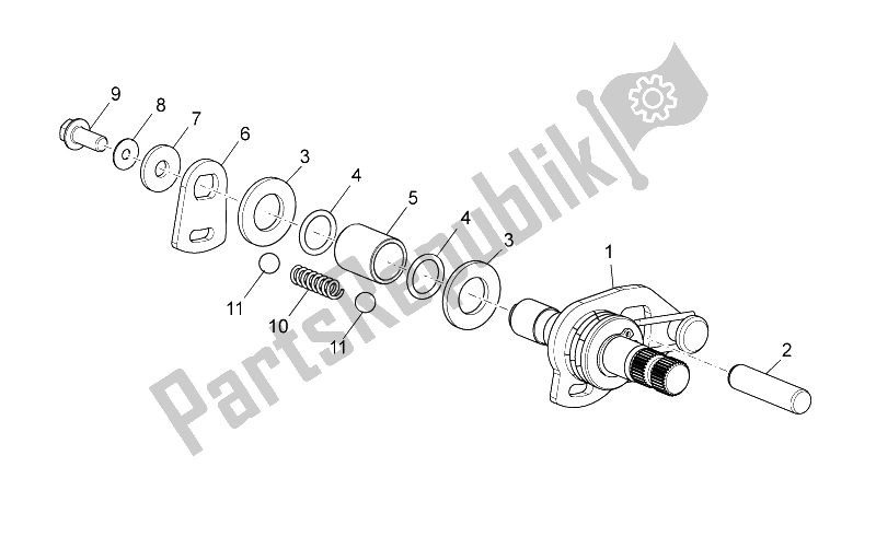 Todas las partes para Cambio De Agarre de Aprilia NA 850 Mana GT 2009