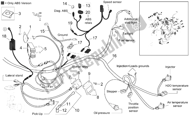 Wszystkie części do Instalacja Elektryczna I Aprilia Scarabeo 500 2003