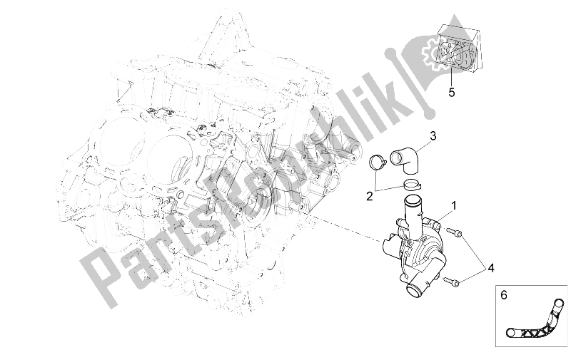 Todas las partes para Bomba De Agua de Aprilia RSV4 R 1000 2009