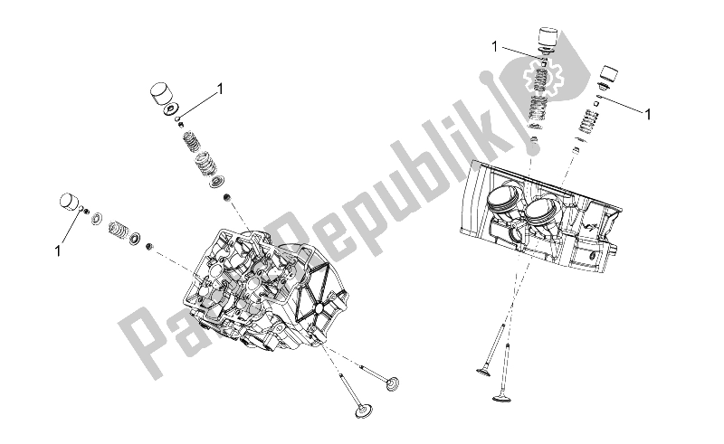 All parts for the Valves Pads of the Aprilia RSV4 Aprc Factory ABS 1000 2013