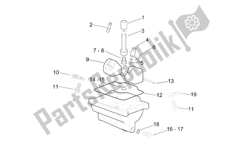 All parts for the Carburettor Iii of the Aprilia RS 250 1998