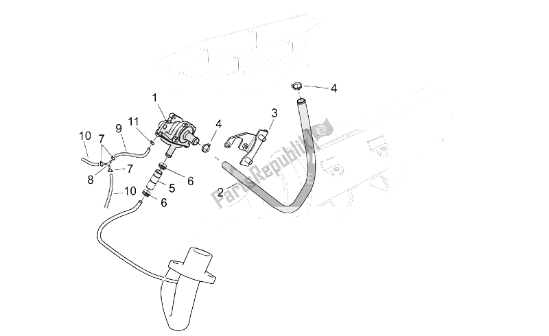 Tutte le parti per il Aria Secondaria del Aprilia Scarabeo 125 150 200 ENG Rotax 1999