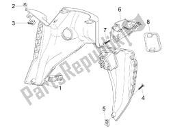 porta-luvas frontal - painel de proteção do joelho