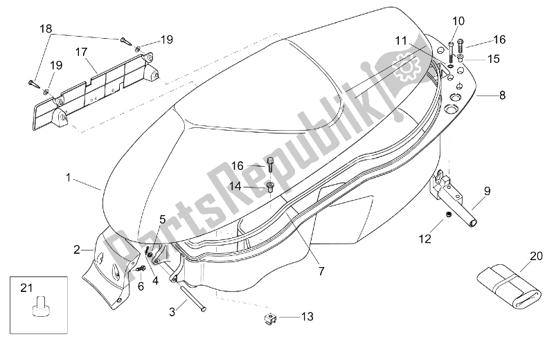 Alle Teile für das Satteleinheit des Aprilia Leonardo 125 150 1999