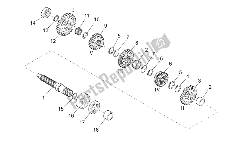 Toutes les pièces pour le Arbre Mené du Aprilia RXV 450 550 2009