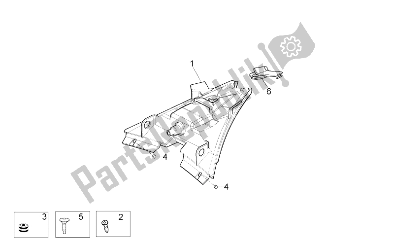 Toutes les pièces pour le Feu Arrière du Aprilia Tuono V4 1100 Factory USA CND 2016