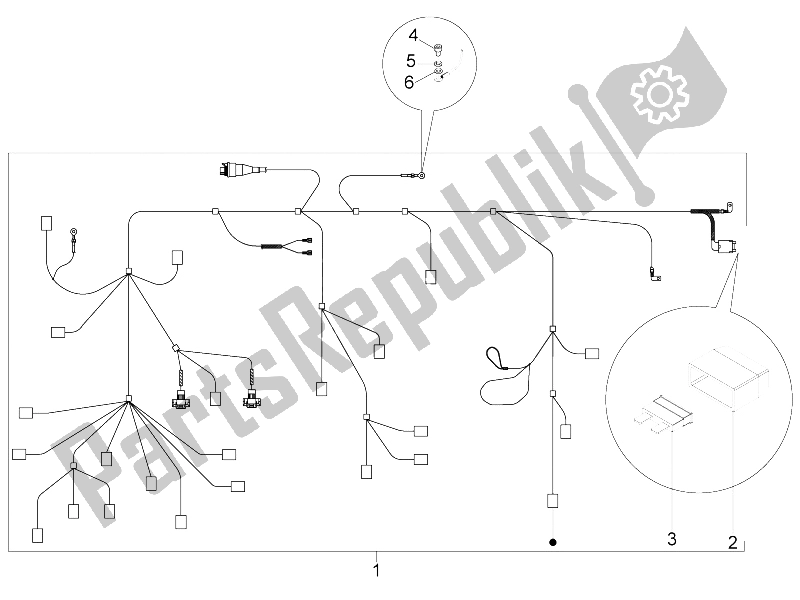Toutes les pièces pour le Faisceau De Câbles Principal du Aprilia SR Motard 50 4T 4V 2013