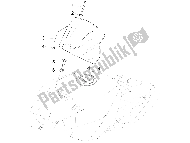 All parts for the Tank Cover of the Aprilia RSV4 RR Europe 1000 2016