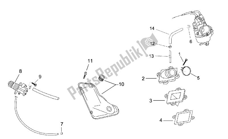 All parts for the Supply - Oil Pump of the Aprilia Area 51 1998