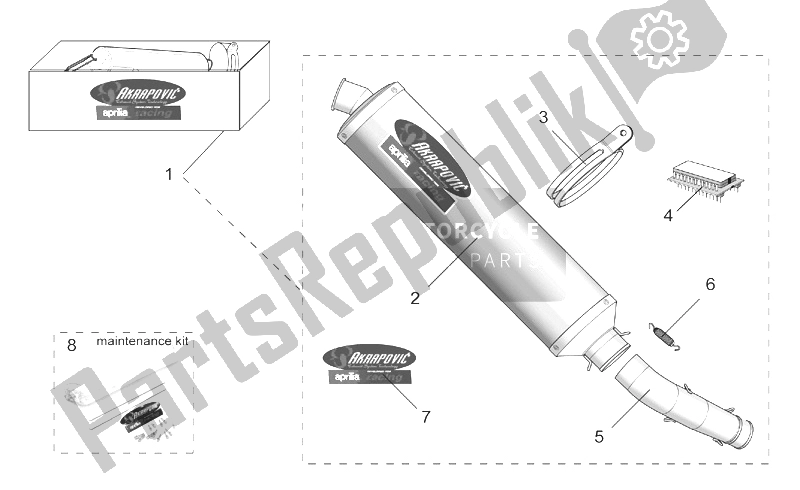 All parts for the Acc. - Performance Parts I of the Aprilia RSV Mille 1000 2003