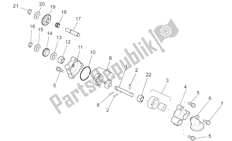 All parts for the Oil Pump of the Aprilia RXV 450 550 Street Legal 2009