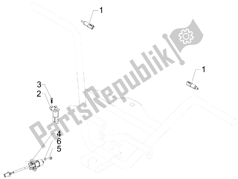 Todas las partes para Selectores - Interruptores - Botones de Aprilia SR 300 MAX 2011