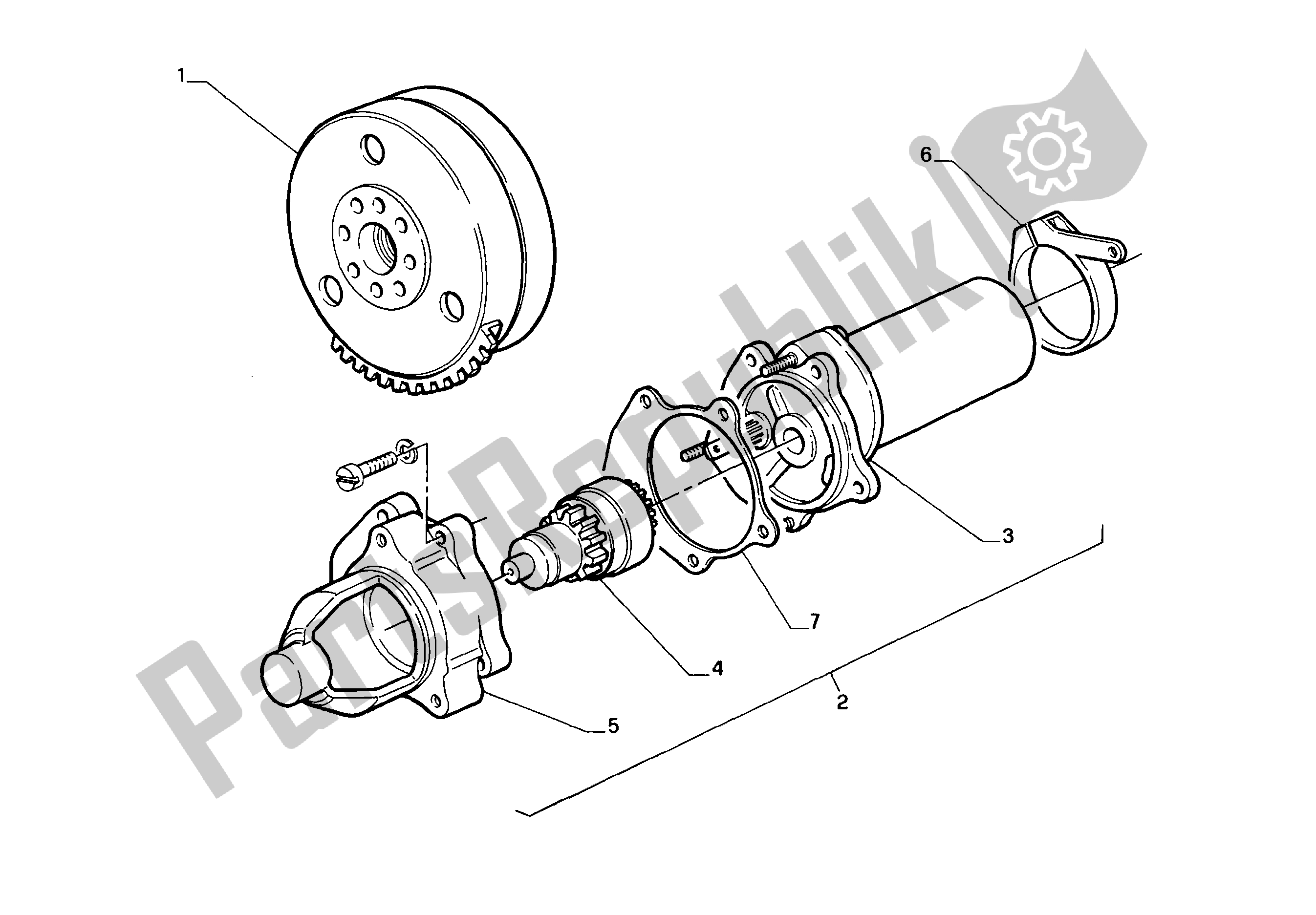 Alle onderdelen voor de Beginner van de Aprilia AF1 50 1991 - 1992