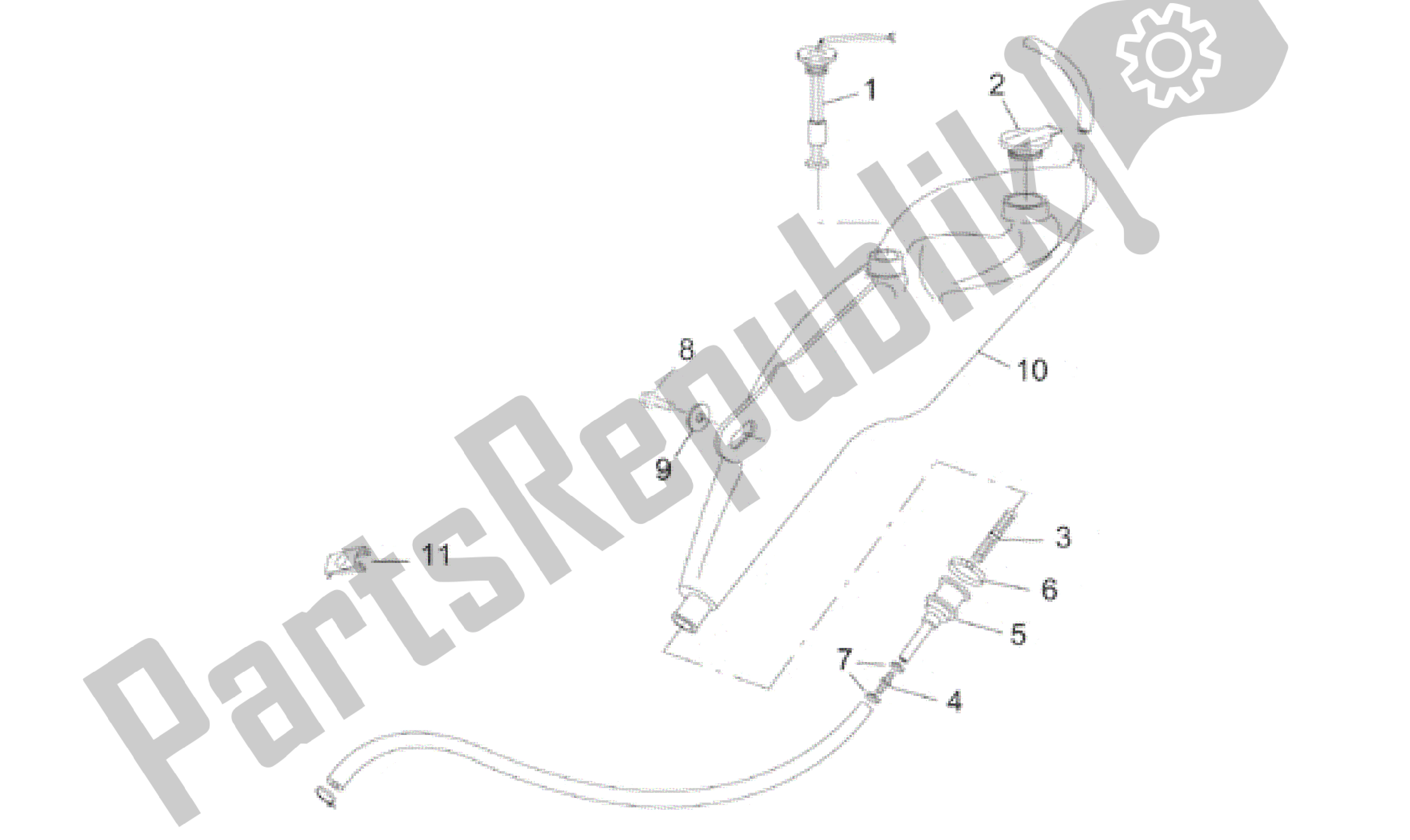 Alle Teile für das Öltank des Aprilia RS 50 1996 - 1998