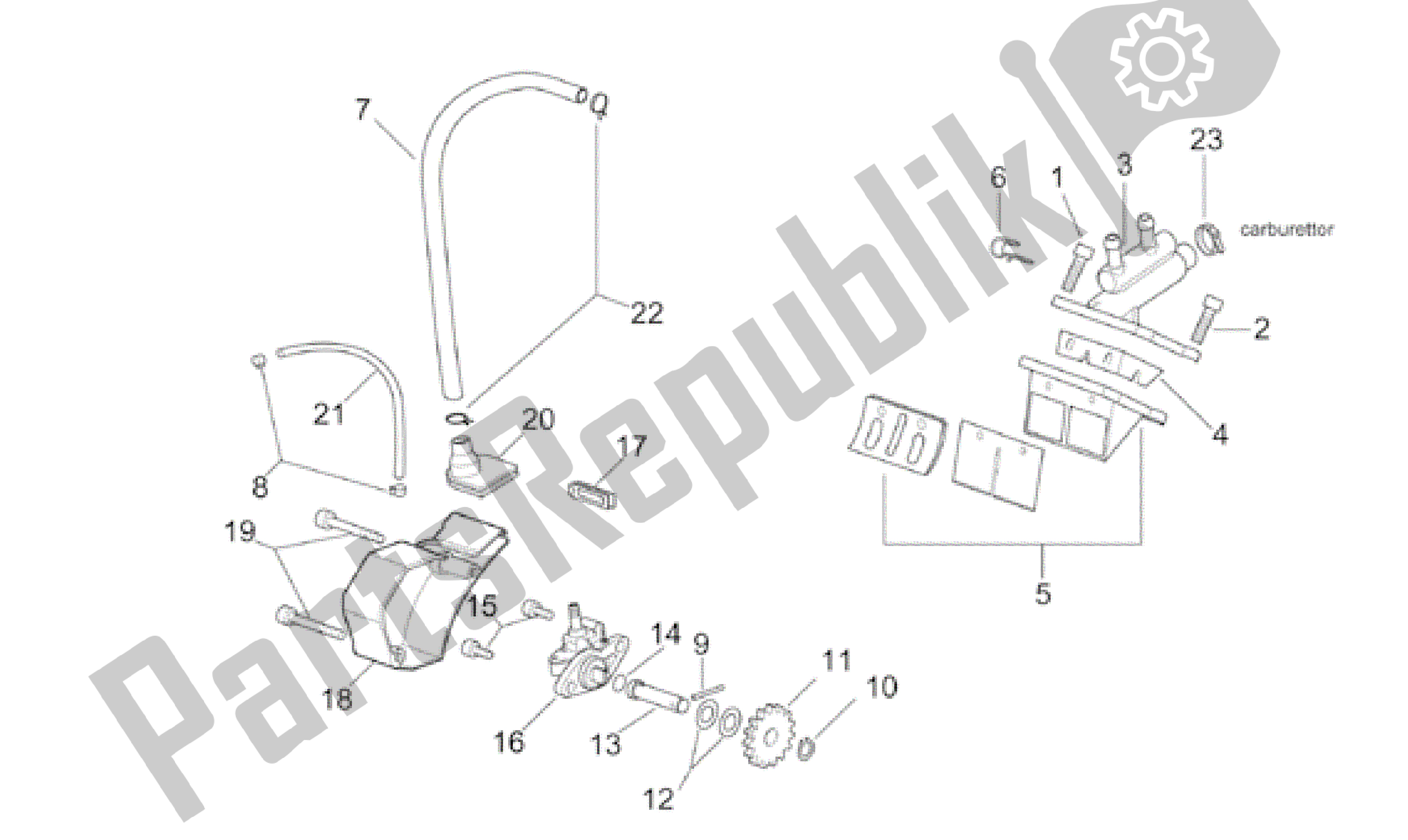Todas las partes para Bomba De Aceite - Colector de Aprilia RS 50 1999 - 2005