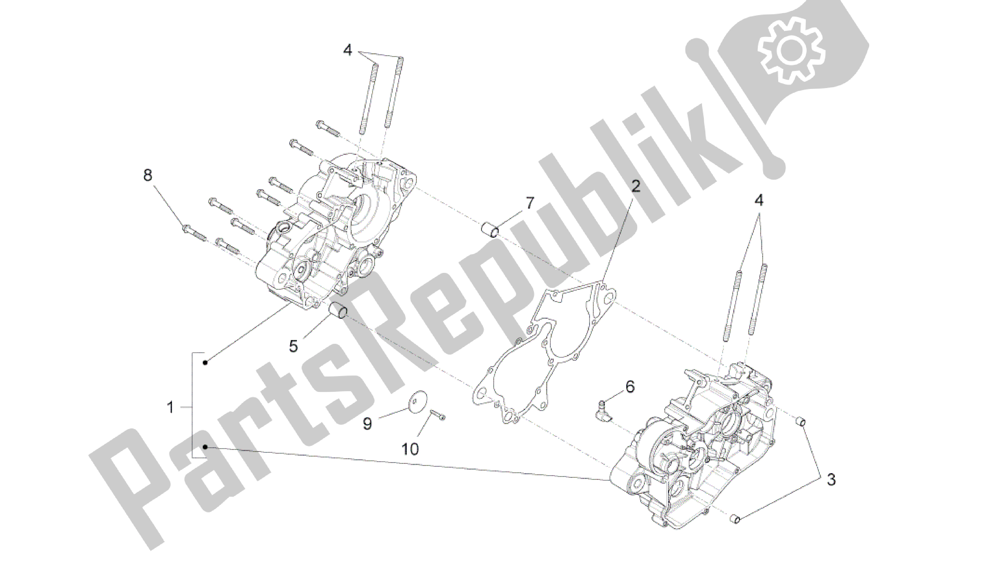Alle Teile für das Kurbelgehäuse I des Aprilia RS4 50 2011 - 2013