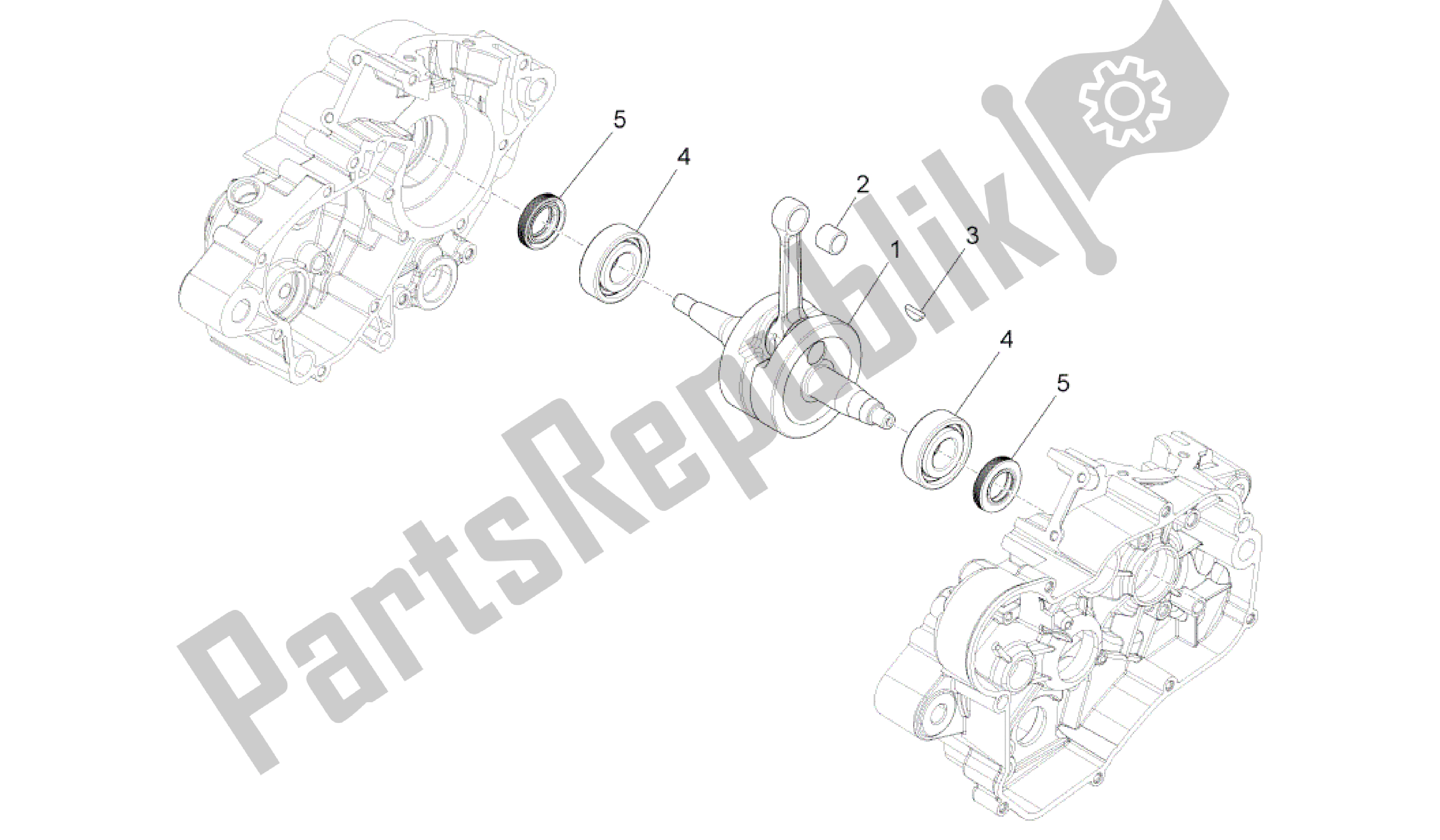 All parts for the Drive Shaft of the Aprilia RS4 50 2011 - 2013