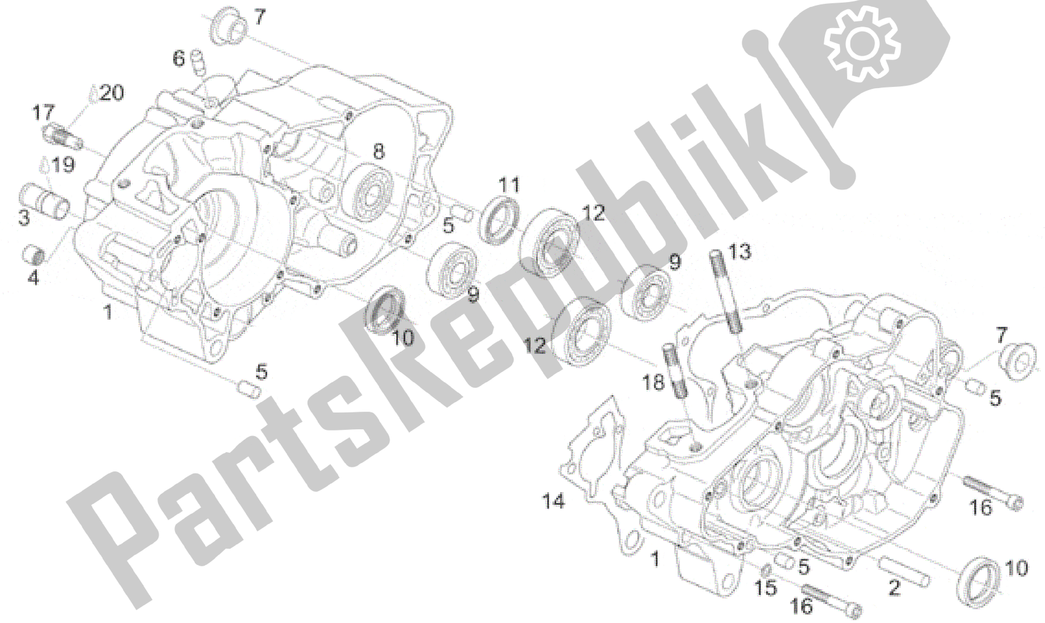 Wszystkie części do Korbowód Aprilia RS 125 1996 - 1997