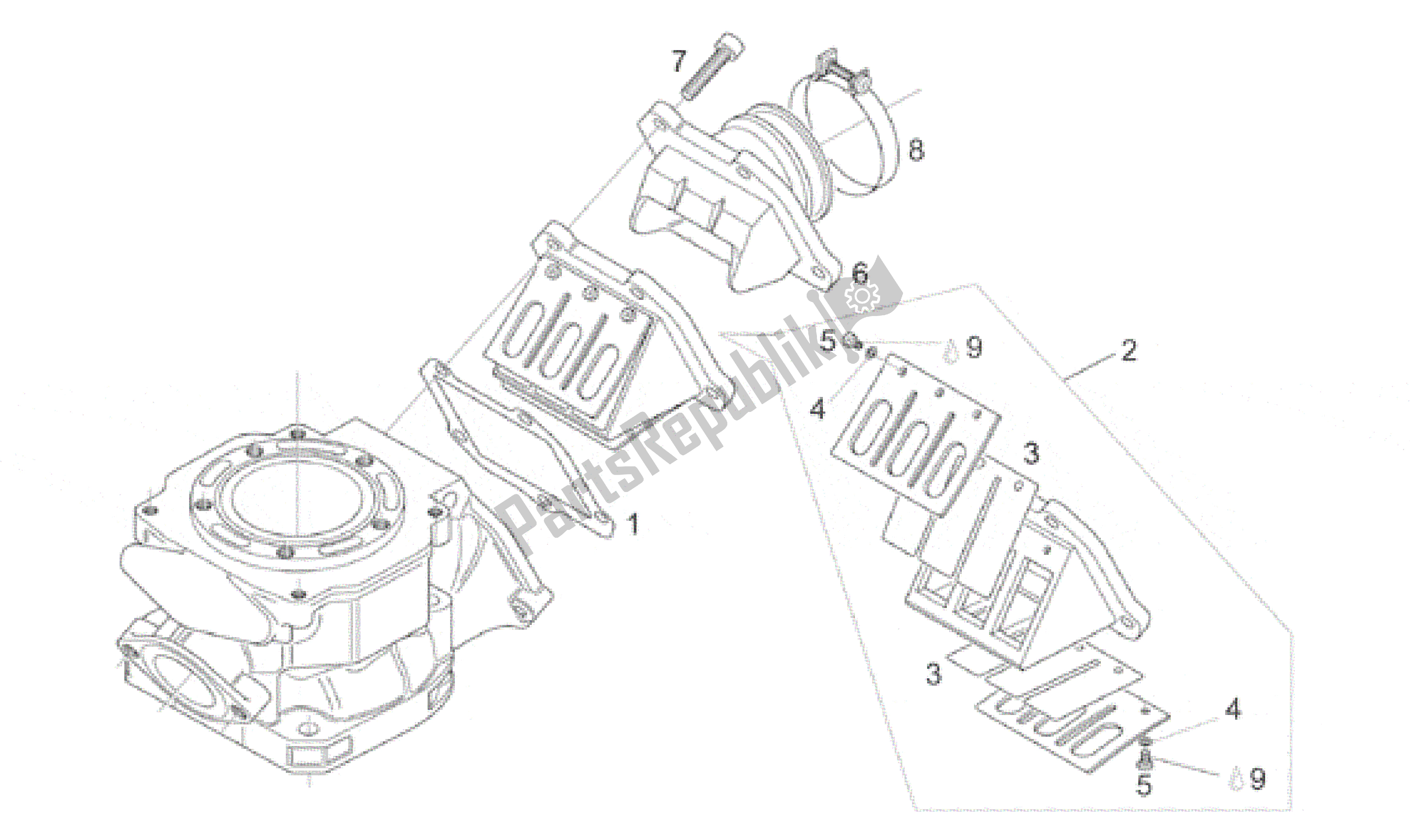Todas las partes para Brida Del Carburador de Aprilia RS 125 1996 - 1997