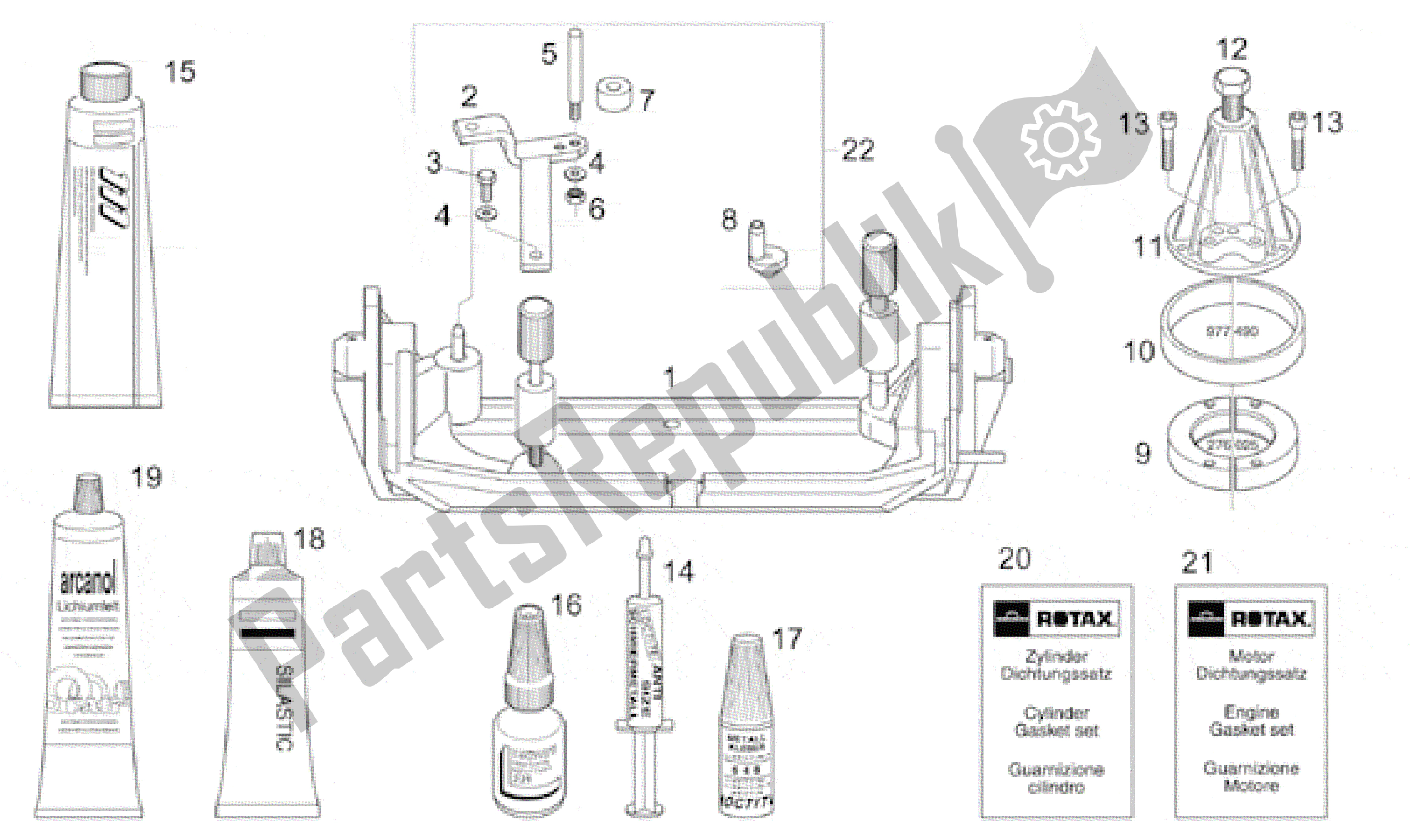 Toutes les pièces pour le Réparation D'outils Ii du Aprilia RS 125 1998