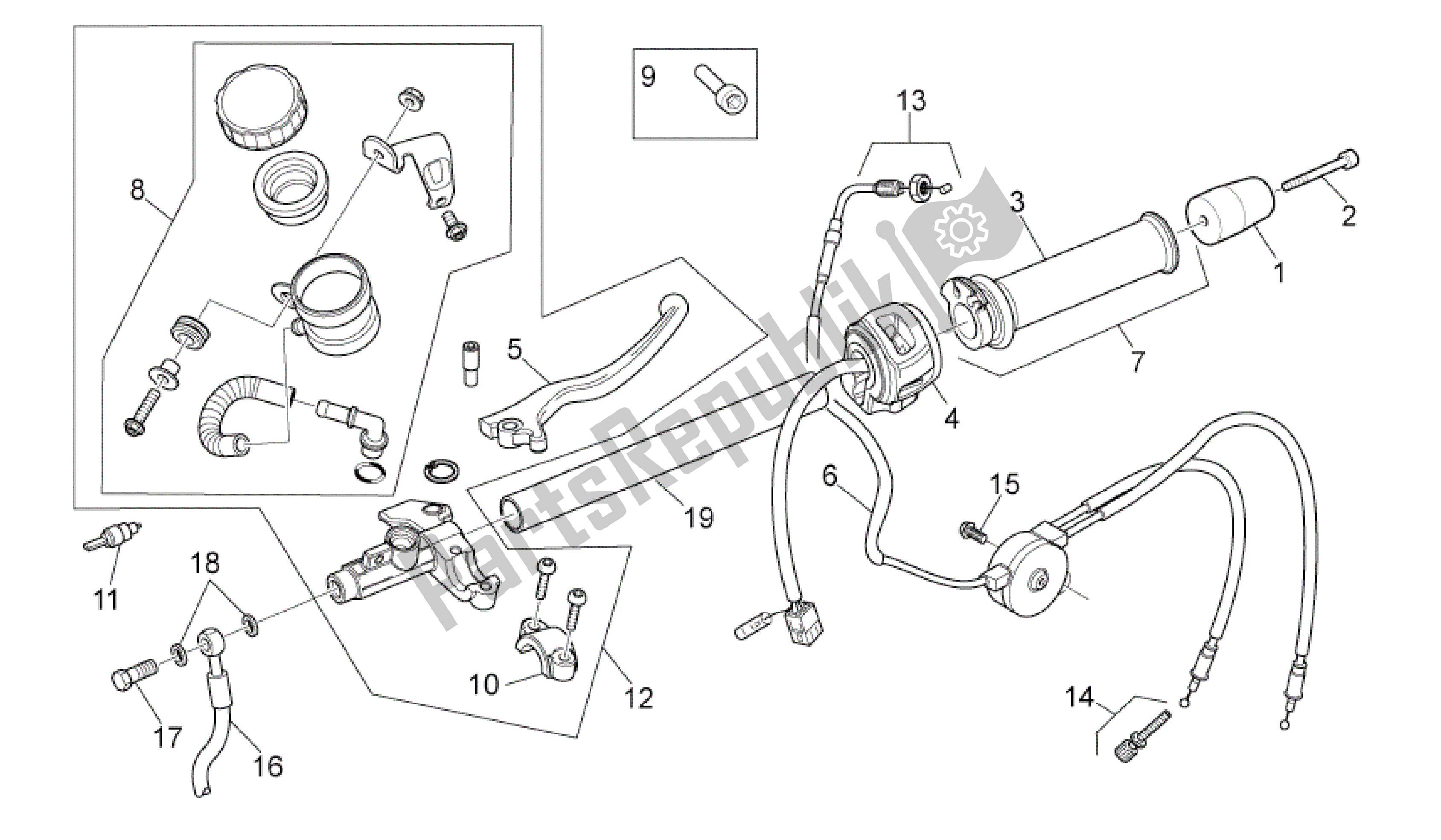 Wszystkie części do Mandos Dchos. Aprilia RS 125 2006 - 2010