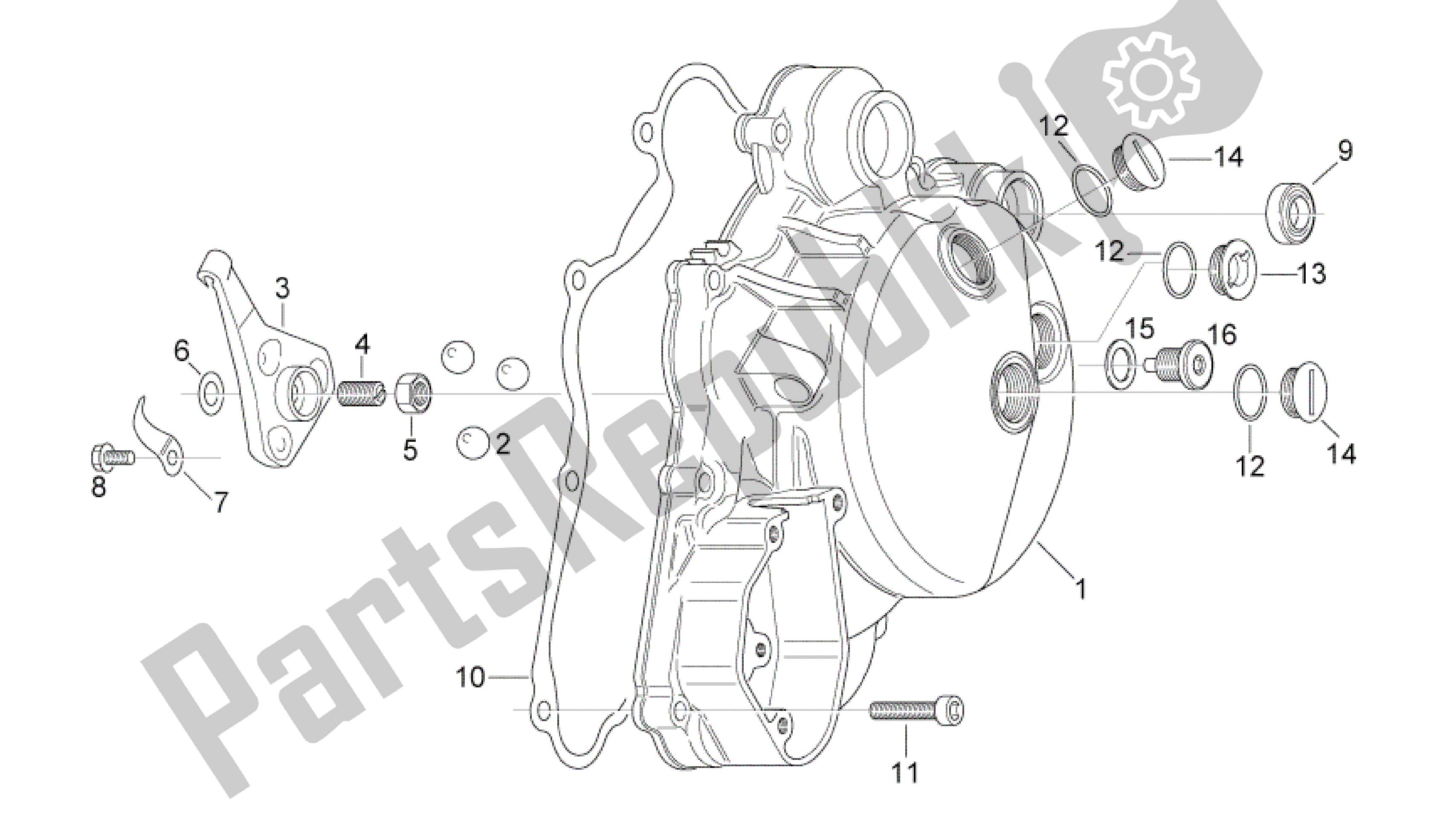 Tutte le parti per il Tapa Embrague del Aprilia RS 125 2006 - 2010