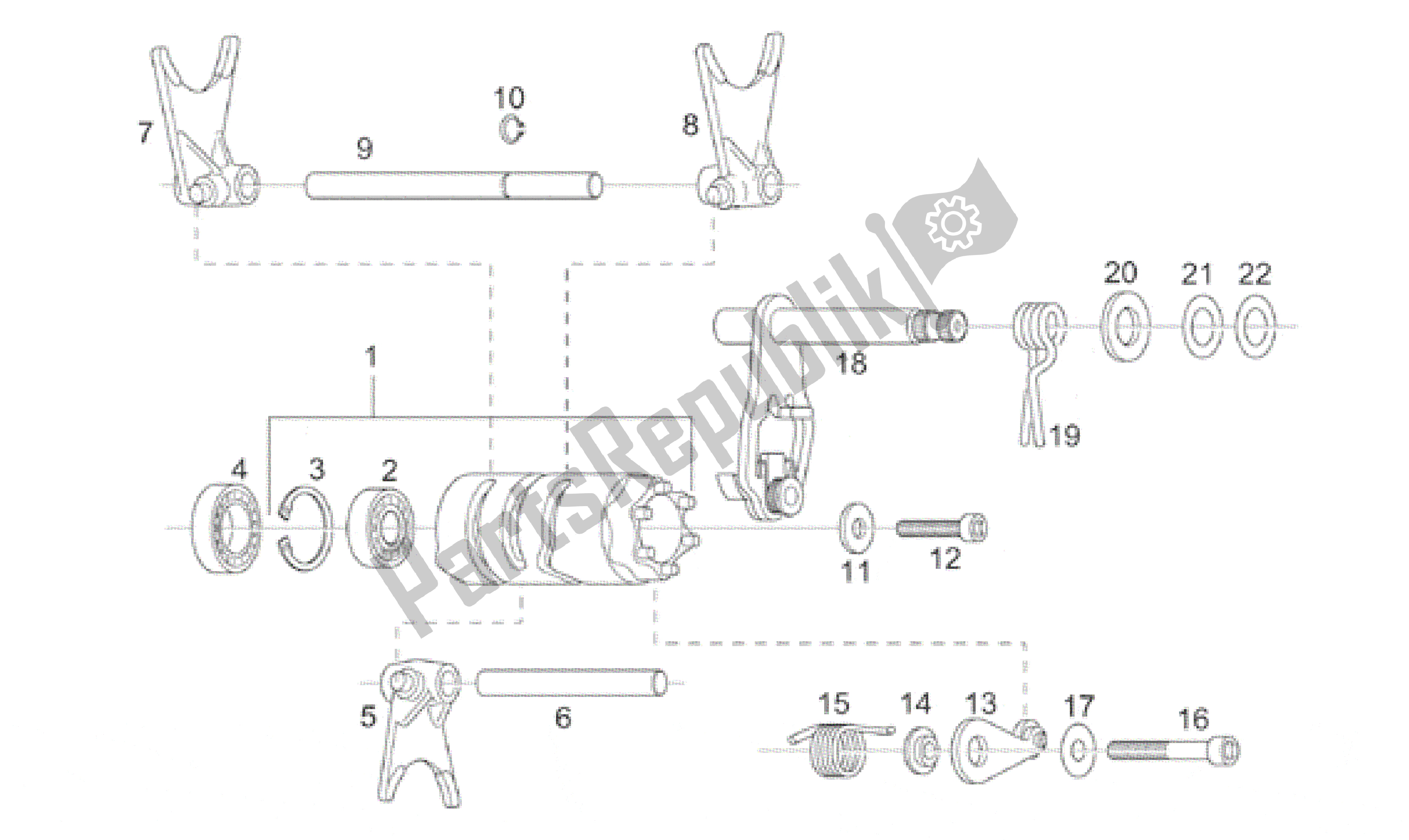 Toutes les pièces pour le Changement De Poignée du Aprilia RS 125 1999 - 2001