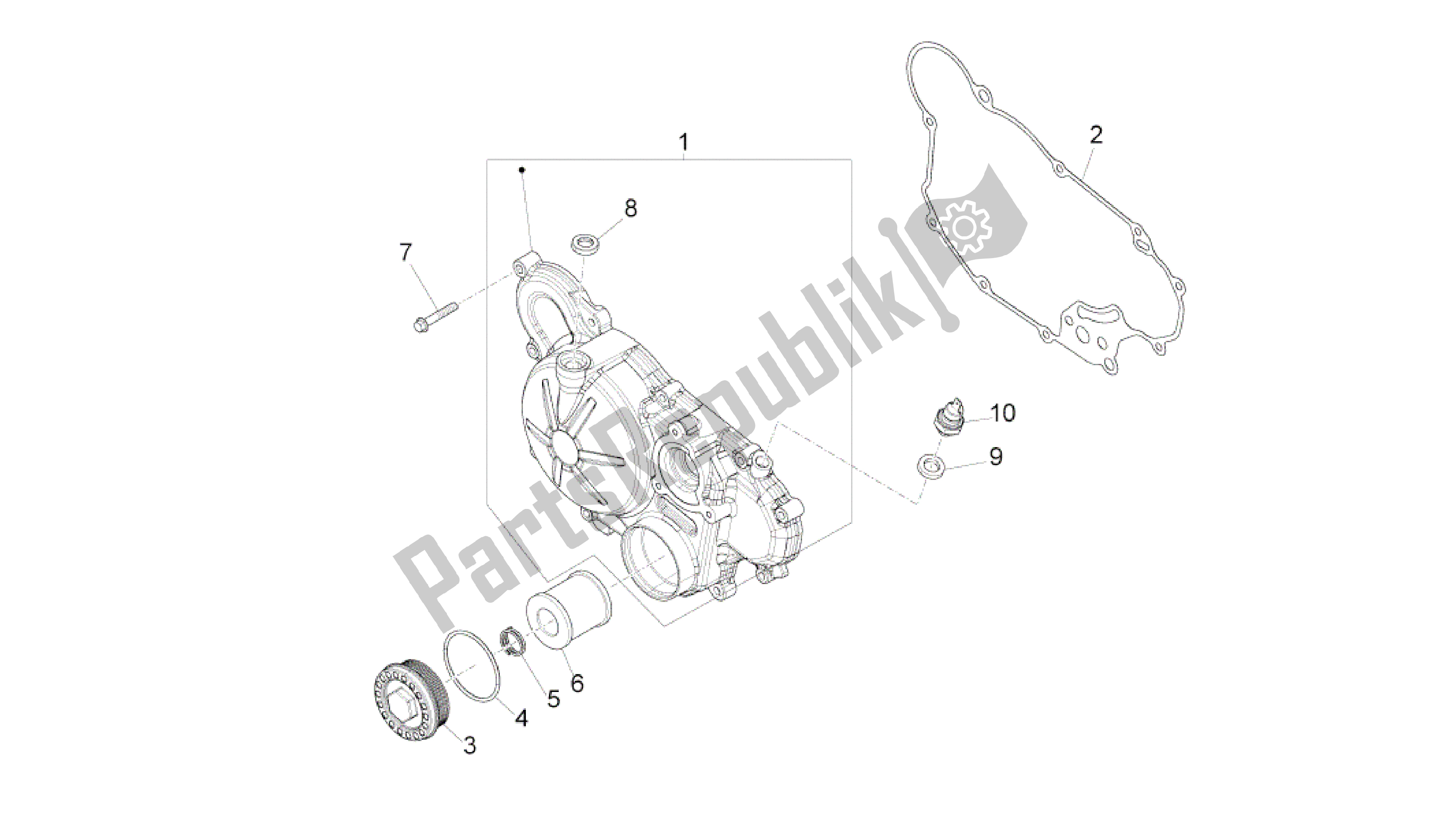 Wszystkie części do Pokrywa Sprz? G? A Aprilia RS4 125 2011 - 2013