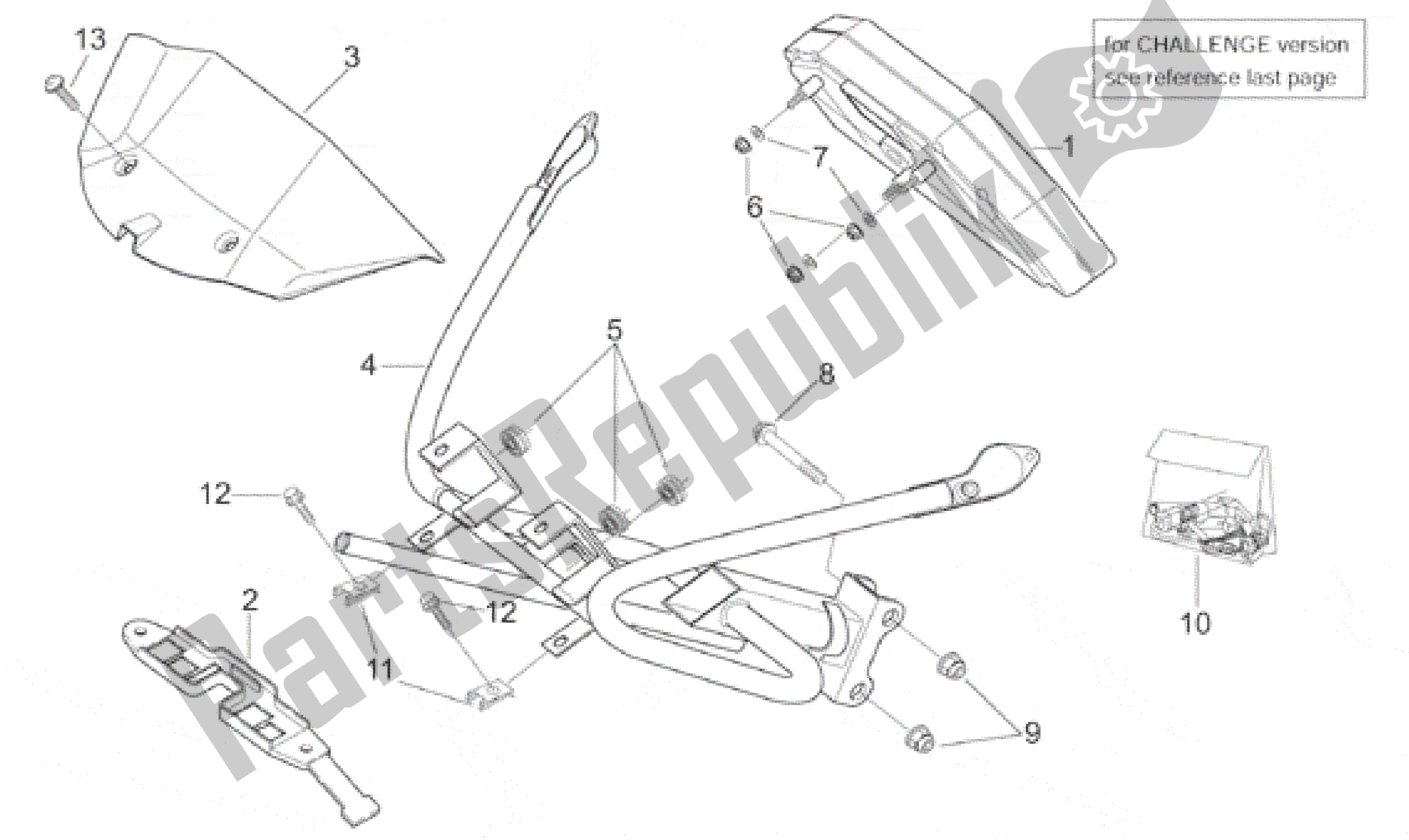 Todas las partes para Tablero de Aprilia RS 250 1998 - 2001