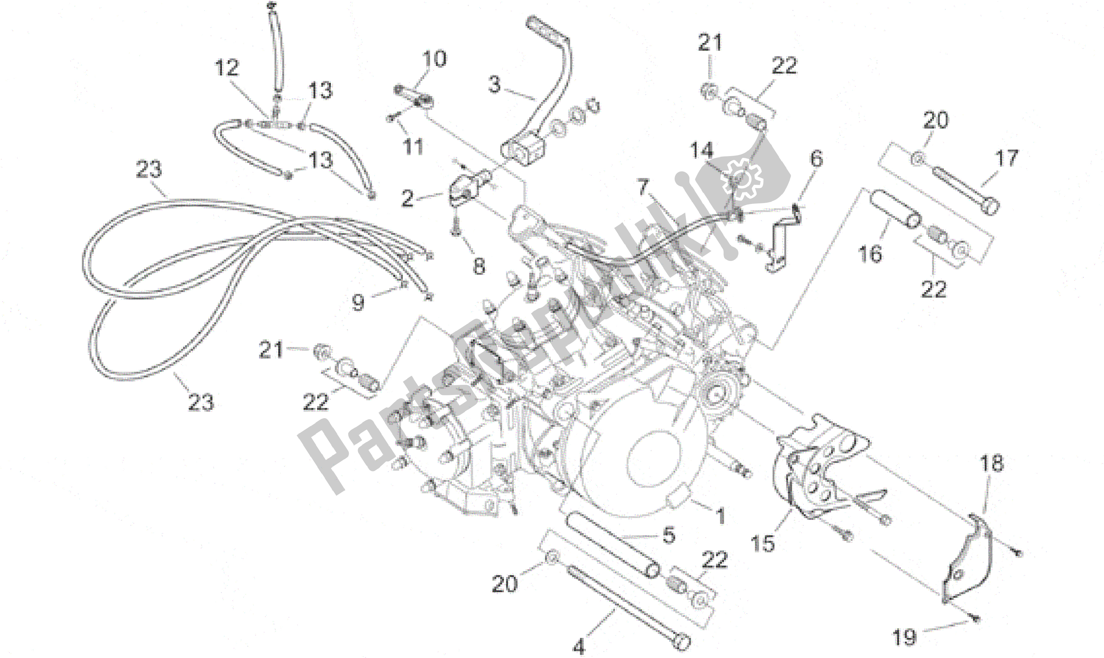 Toutes les pièces pour le Moteur / Carburateur I du Aprilia RS 250 1998 - 2001