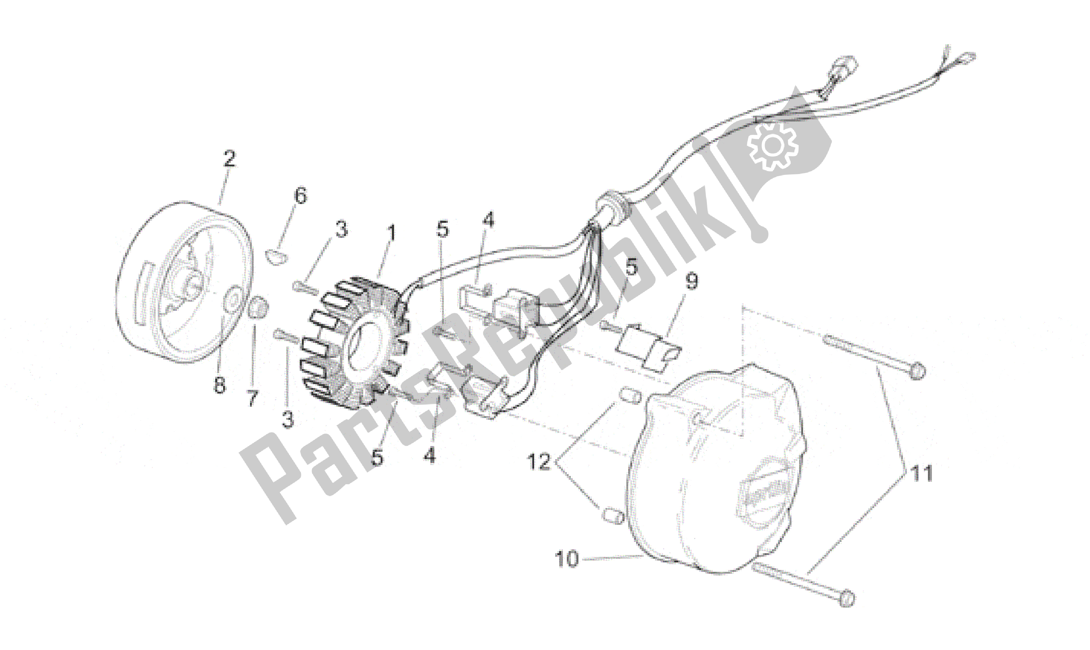 Alle Teile für das Zündeinheit des Aprilia RS 250 1998 - 2001