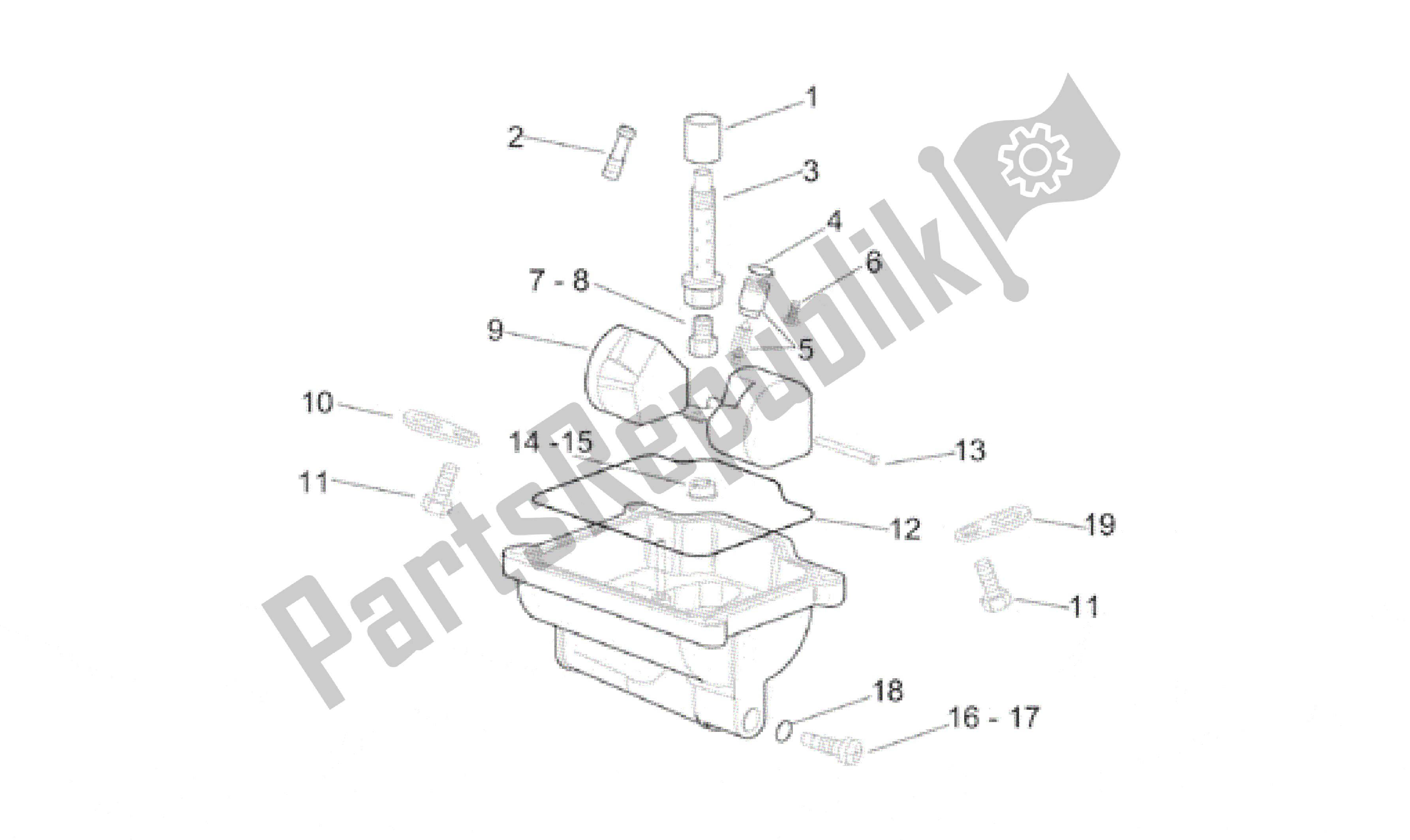 All parts for the Carburettor Iii of the Aprilia RS 250 1998 - 2001