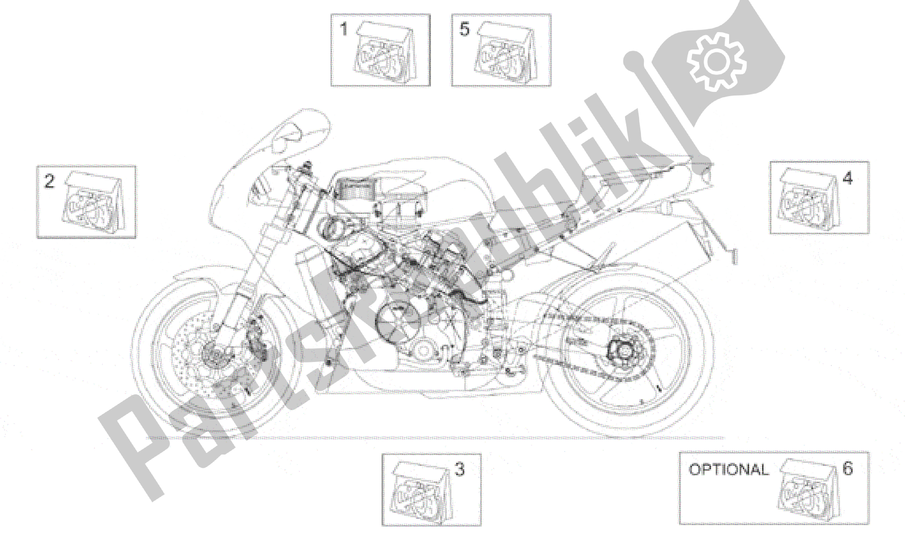 All parts for the Decal of the Aprilia RSV Mille R 3901 1000 2001 - 2002