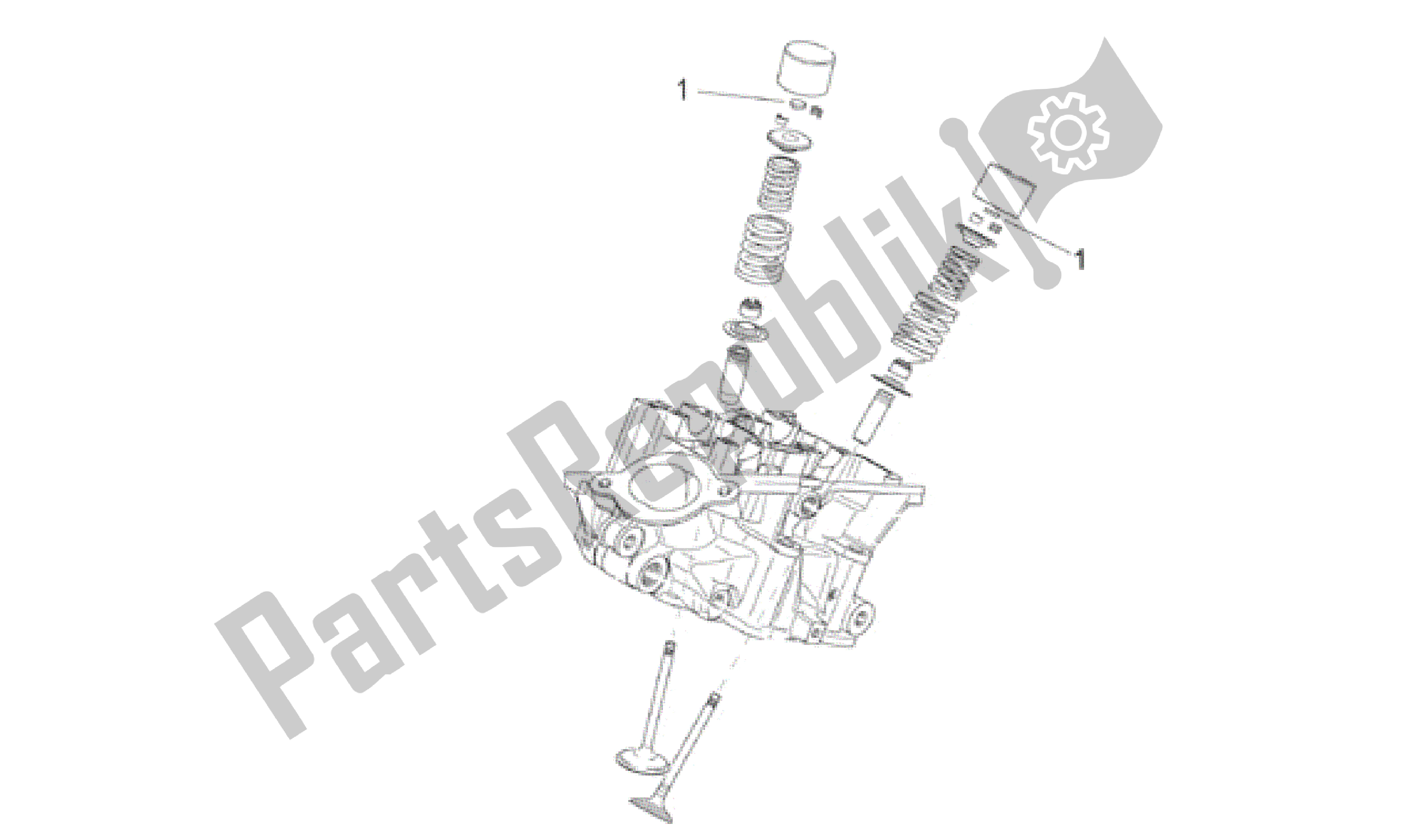 Alle onderdelen voor de Kleppen Pads van de Aprilia RSV Mille R 3901 1000 2001 - 2002