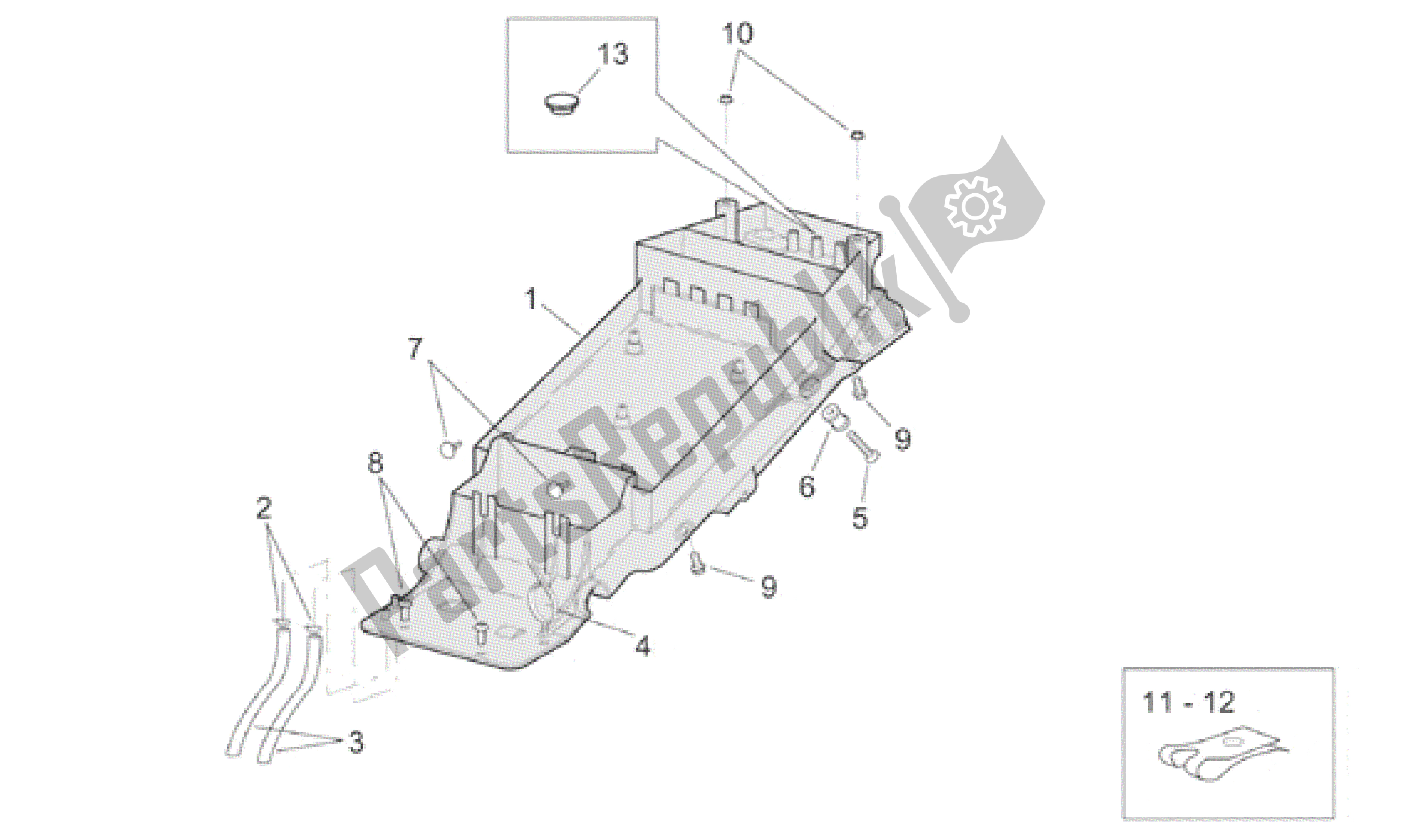 Wszystkie części do Pod Siod? Em Aprilia RSV Mille 3901 1000 2001 - 2002