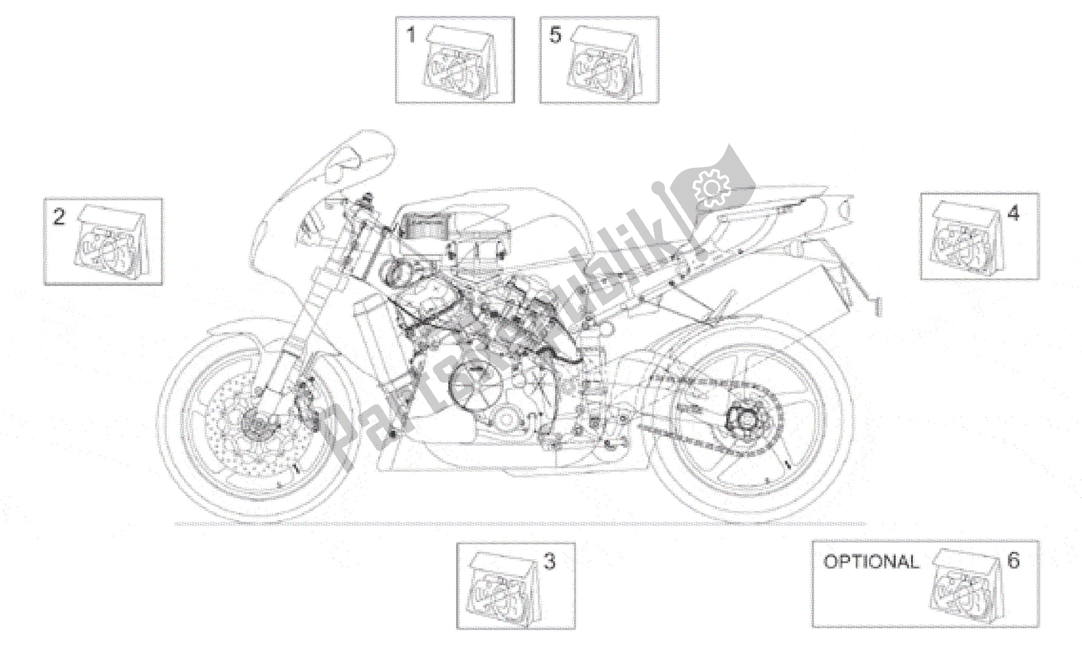 All parts for the Decal of the Aprilia RSV Mille 3901 1000 2001 - 2002