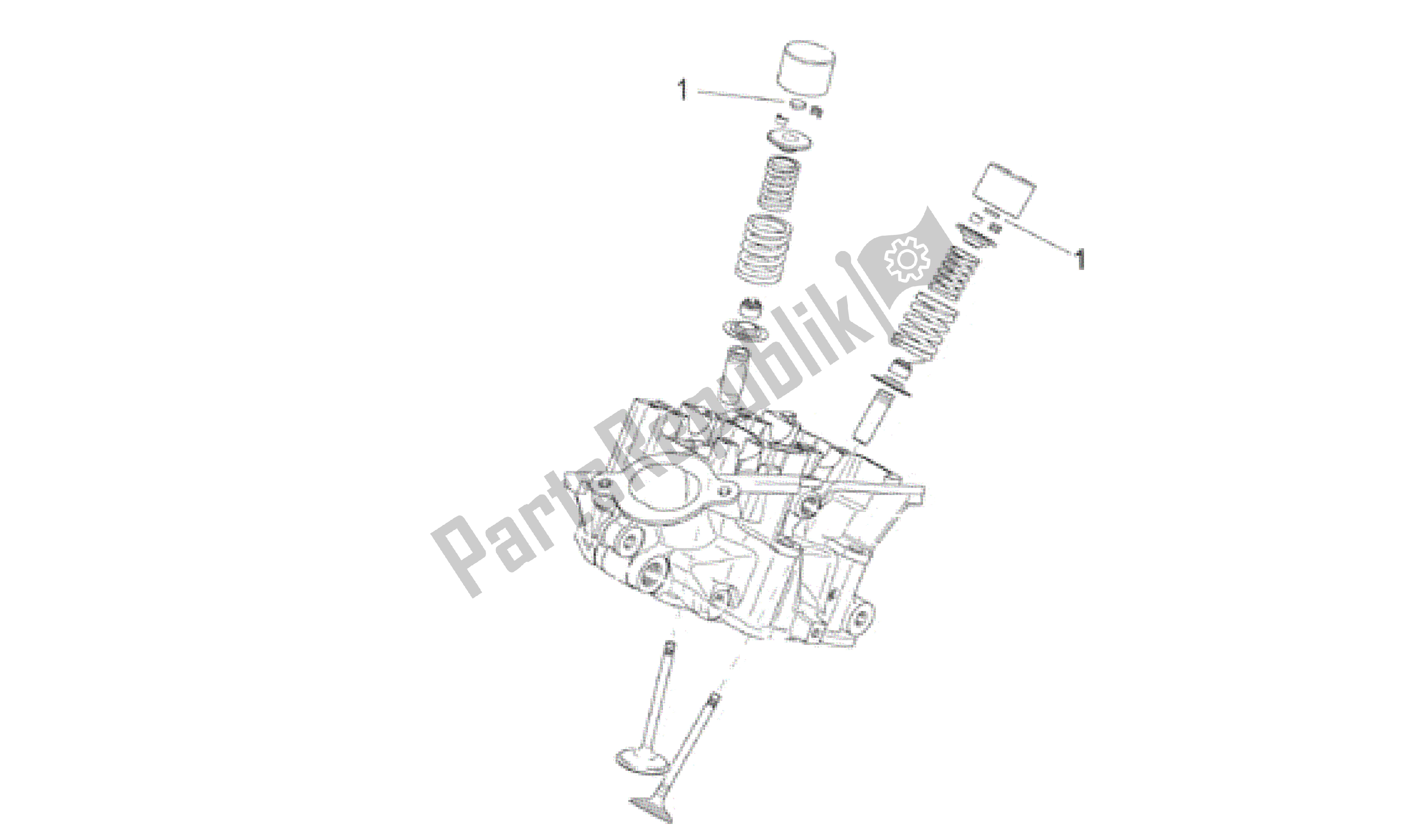 Wszystkie części do Podk? Adki Zaworowe Aprilia RSV Mille 3901 1000 2001 - 2002