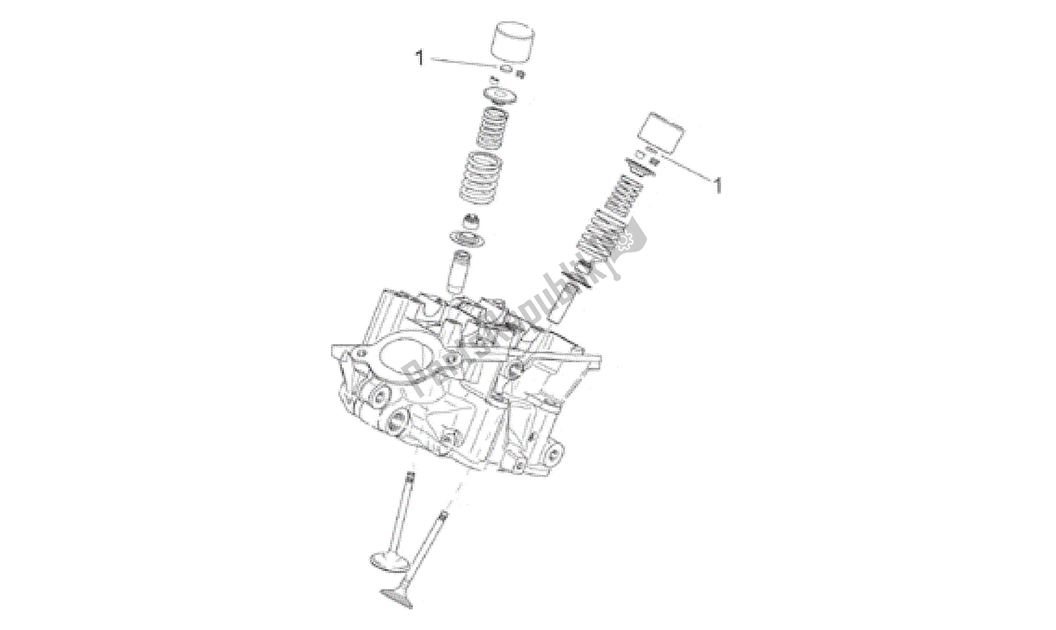 All parts for the Valves Pads of the Aprilia RSV Mille 390 W 1000 1998 - 1999