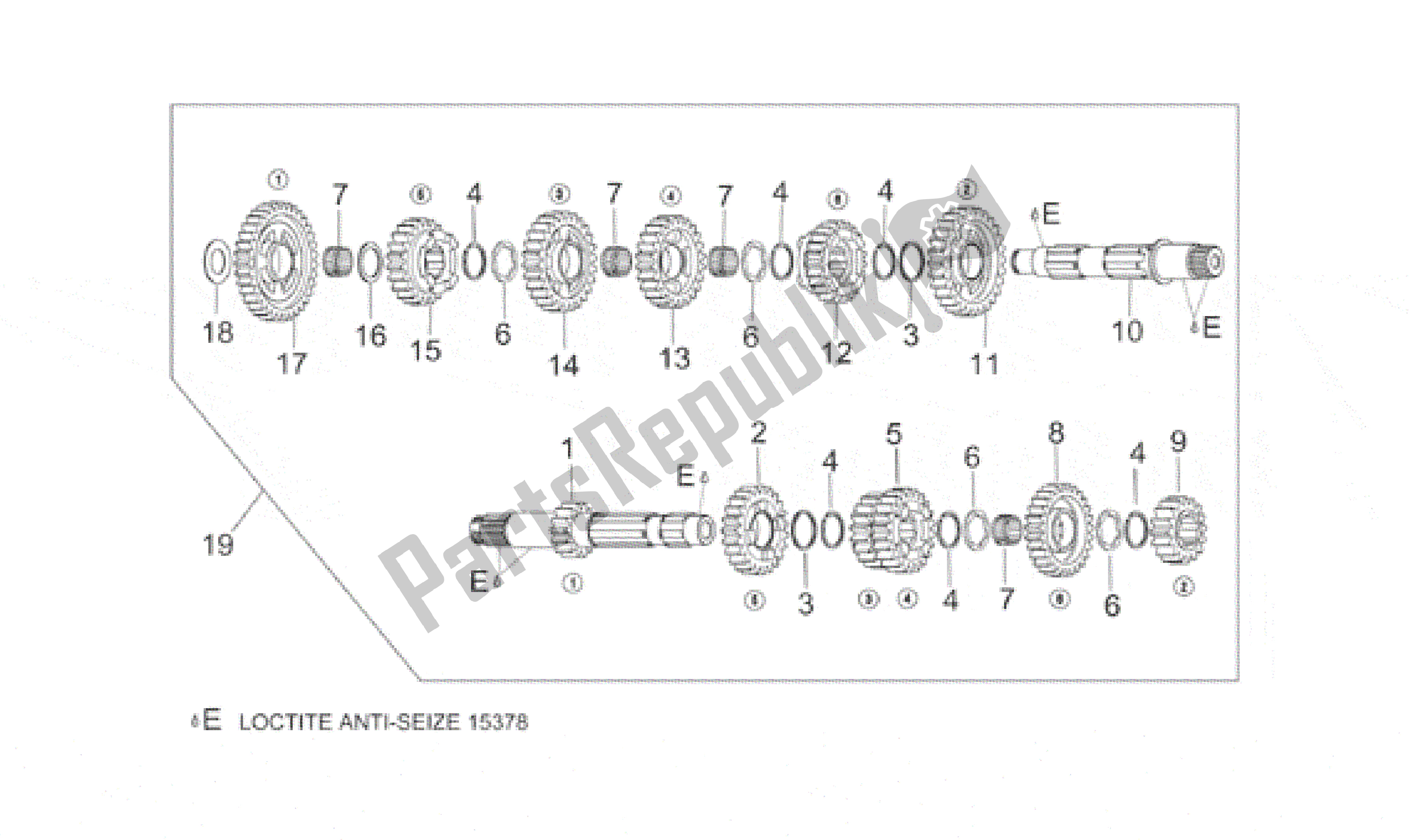 Toutes les pièces pour le Boîte De Vitesses du Aprilia RSV Mille 390 W 1000 1998 - 1999