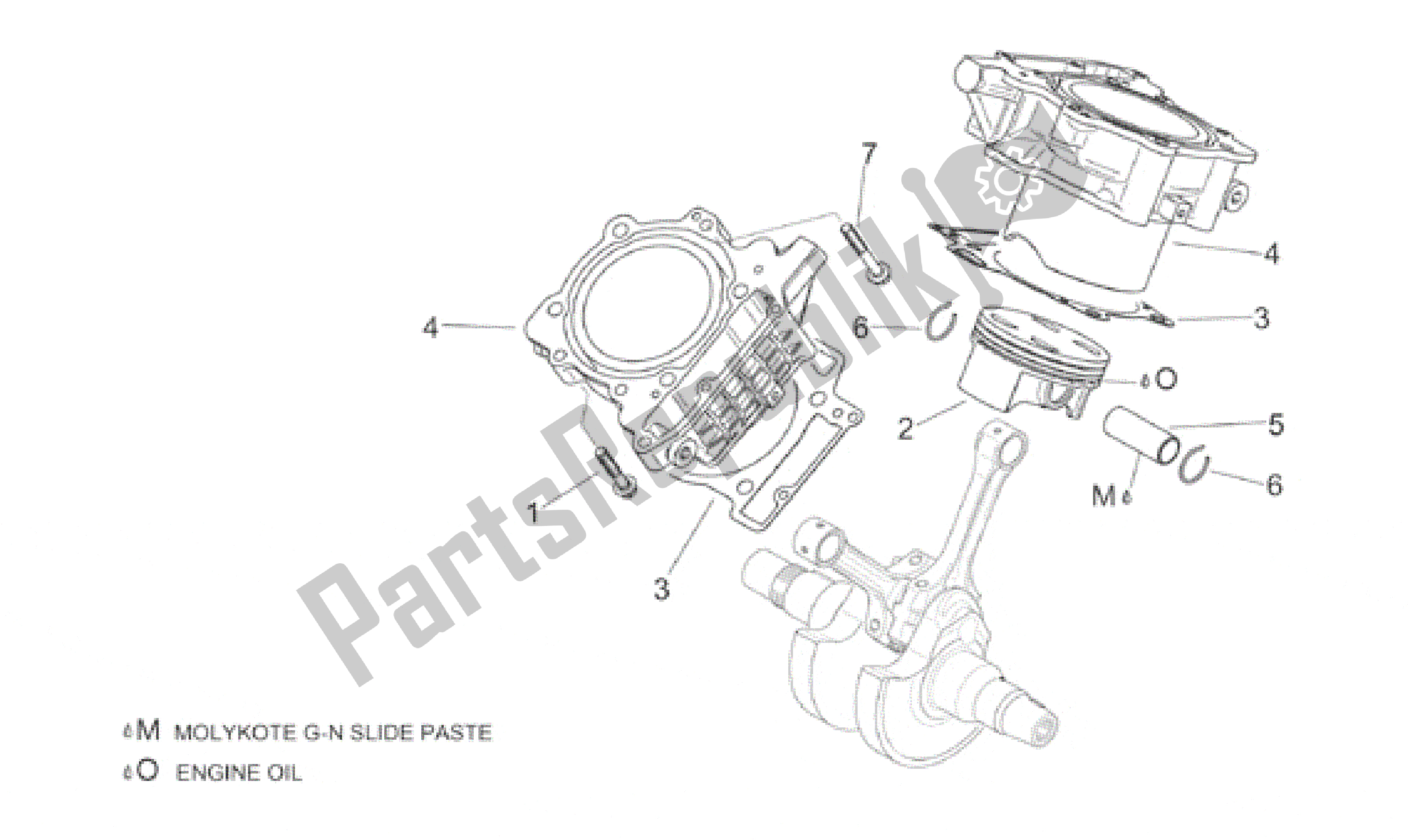 Toutes les pièces pour le Vilebrequin Ii du Aprilia RSV Mille SP 391 X 1000 1999 - 2000