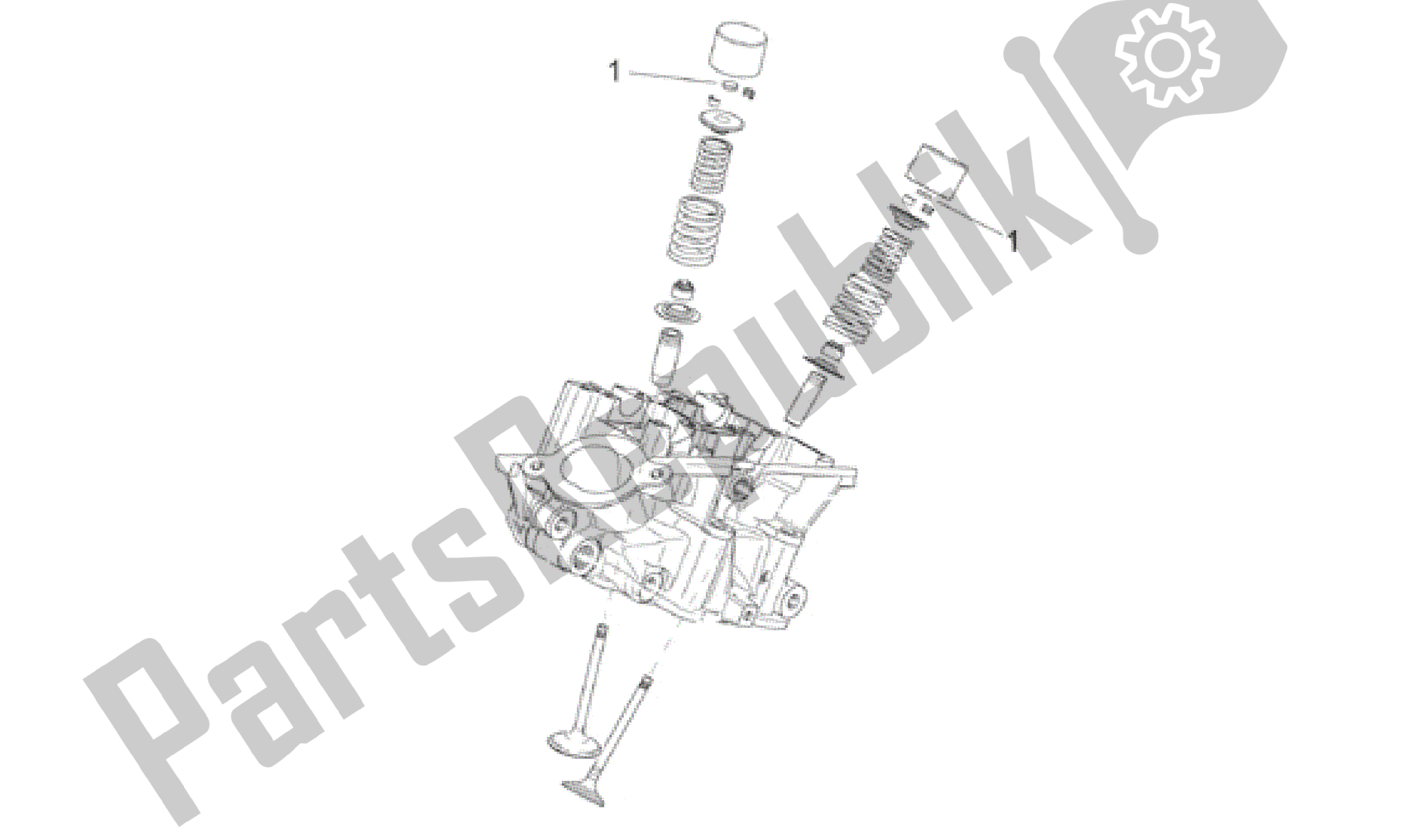 Tutte le parti per il Pastiglie Valvole del Aprilia RST 1000 2001